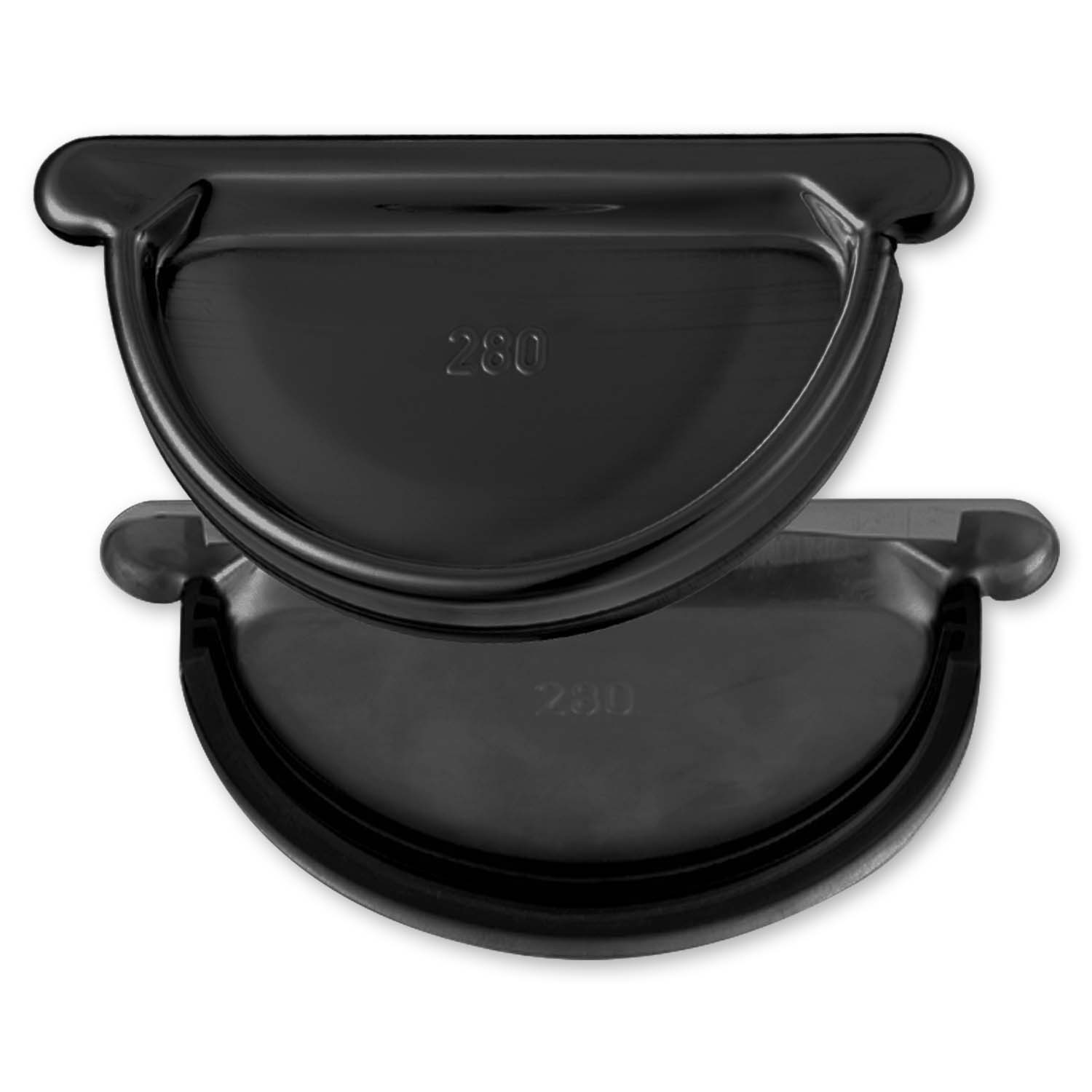 Zambelli Rinnenboden halbrund 250 mm 8 tlg, zum Aufstecken, Farbe Schwarz Zambelli Rinnenboden halbrund 250 mm 8 tlg, zum Aufstecken, Farbe Schwarz