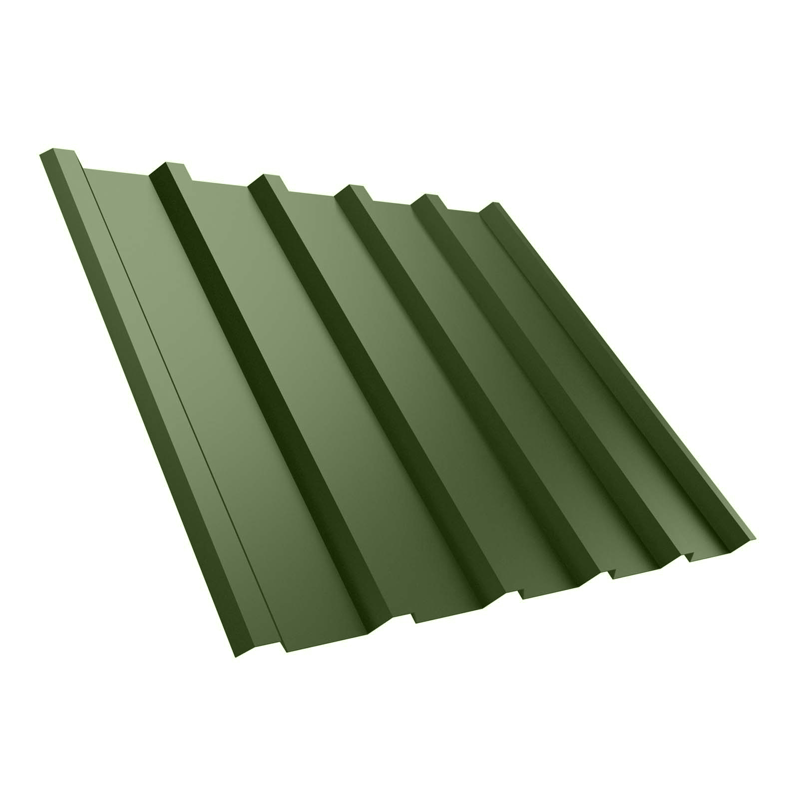 Trapezblech T35M Dach, 0,75 mm, Antikondensbeschichtet, RAL 6011 Resedagrün, 4500 mm Länge