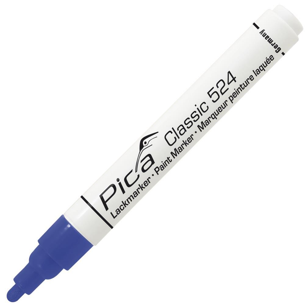 Pica Classic Industrie-Lackmarker 524 Rundspitze 2-4 mm, blau