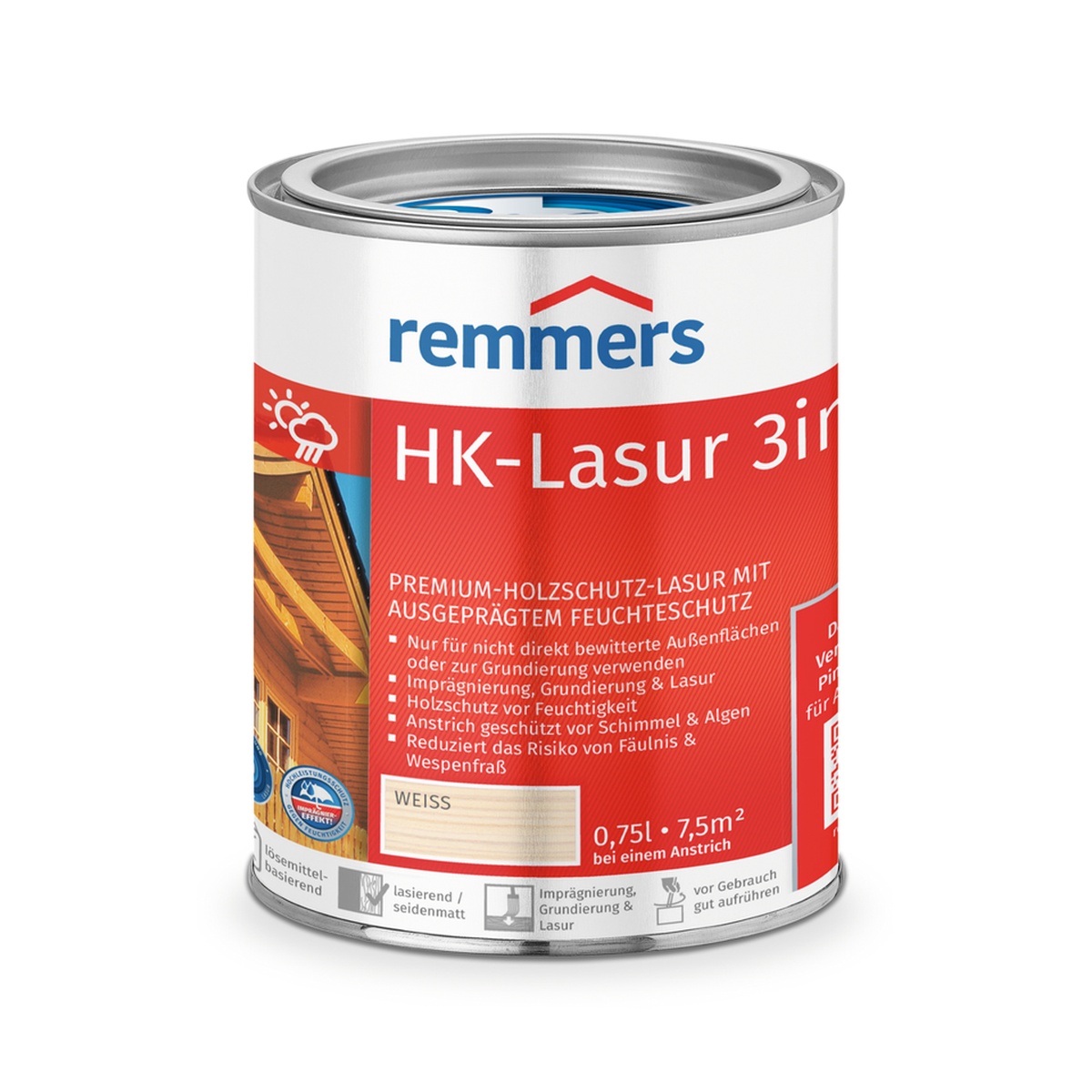Remmers HK-Lasur 0,75 l weiß Remmers HK-Lasur 0,75 l weiß