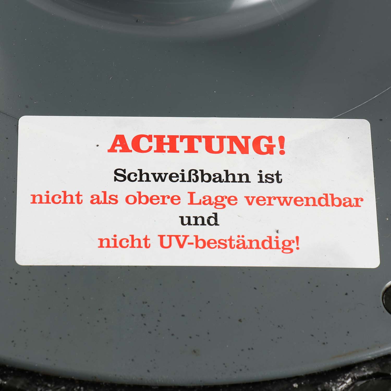 Fleck Flachdach-Unterteil DN 100 mit Flansch aus Bitumen-Schweißbahn
