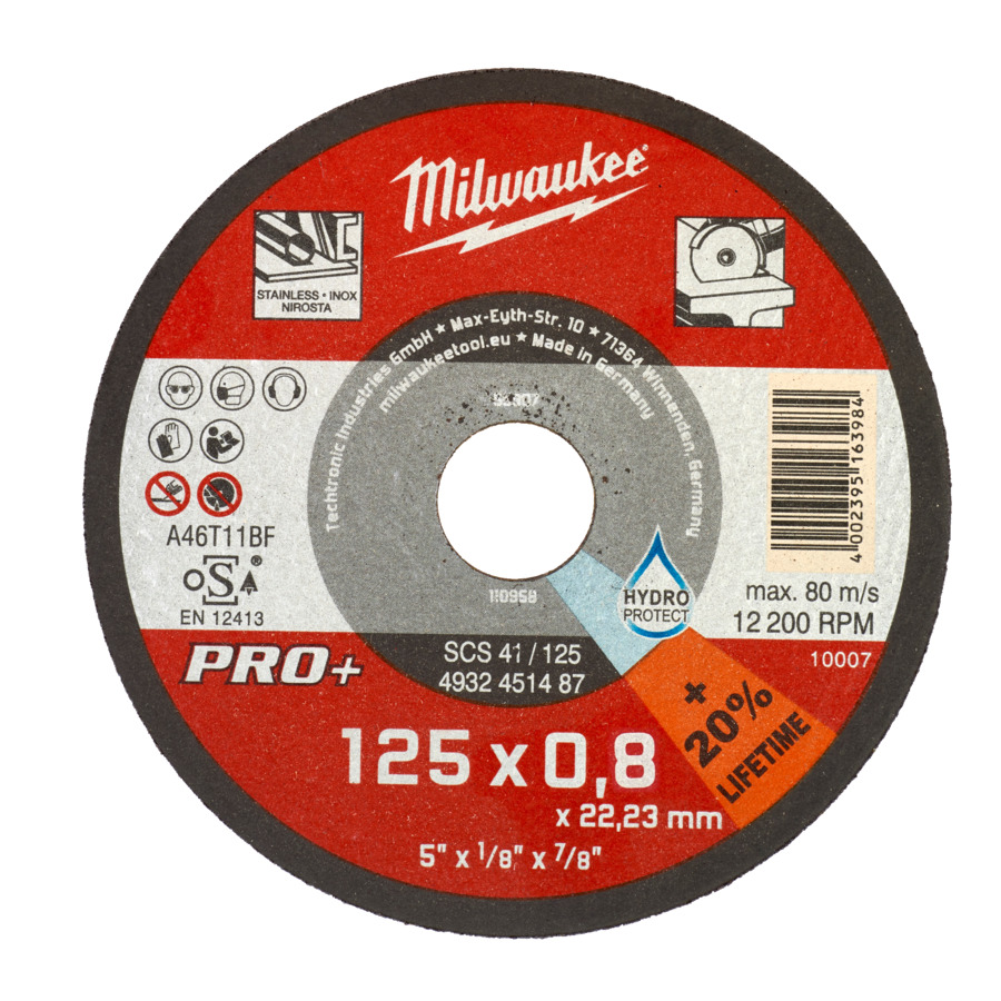 Milwaukee Metalltrennscheibe PRO+ 125x0,8 mm