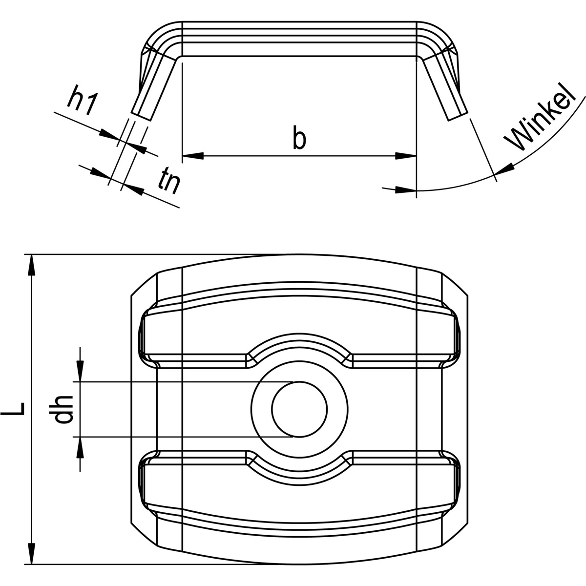 Reisser W Kalotte W48/33 mm, Aluminium RAL7016 Anthrazit - 100 Stk.