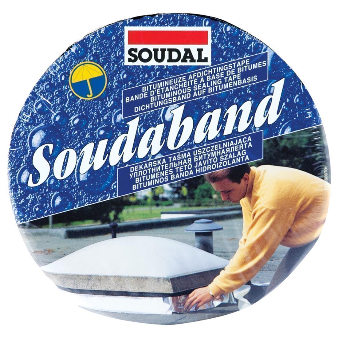 Soudal Soudaband Bitumen Dichtband 7,5 cm x 10 m Alu