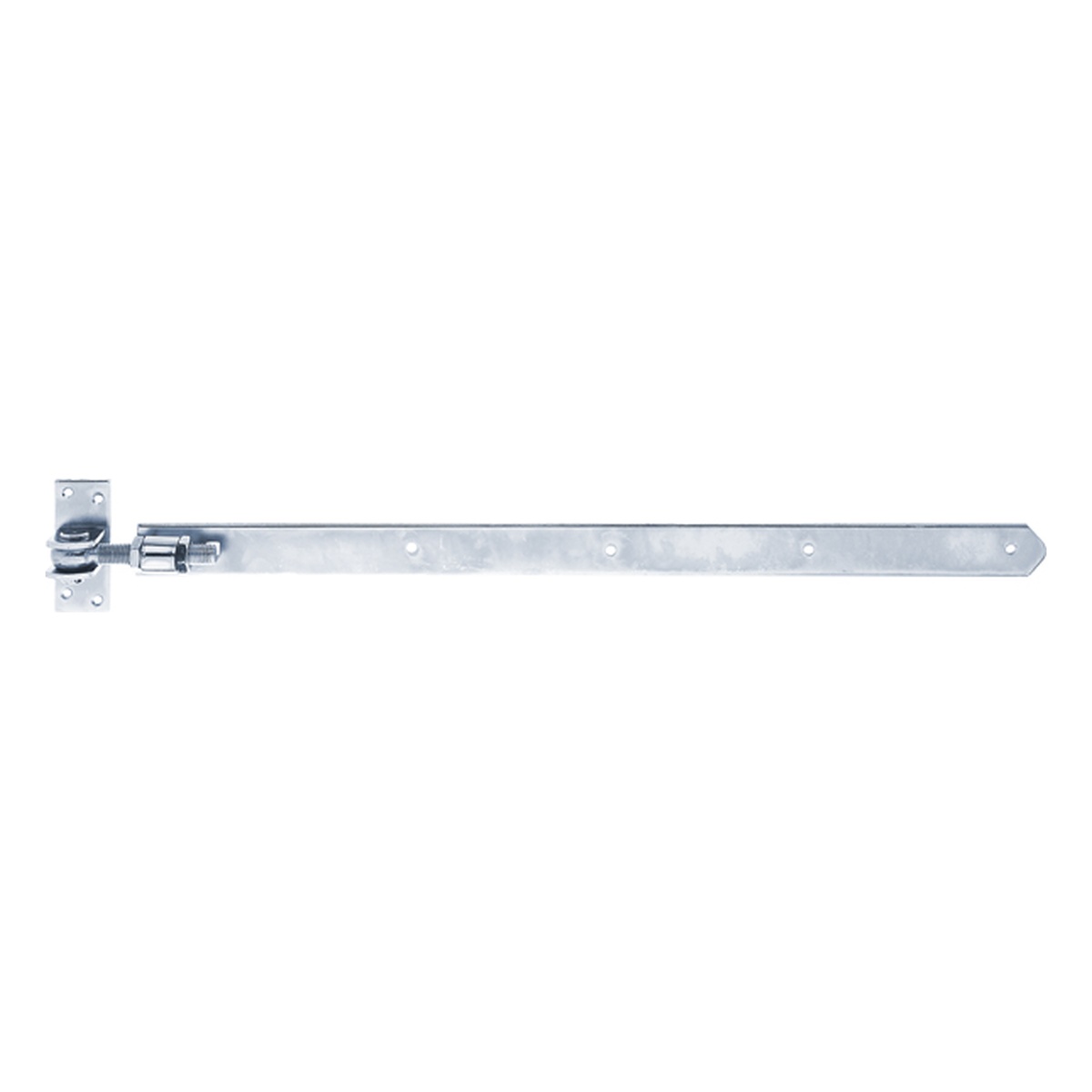 Alberts Ladenband, gerade, abgerundet, verstellbar, verzinkt 660 x 40 mm