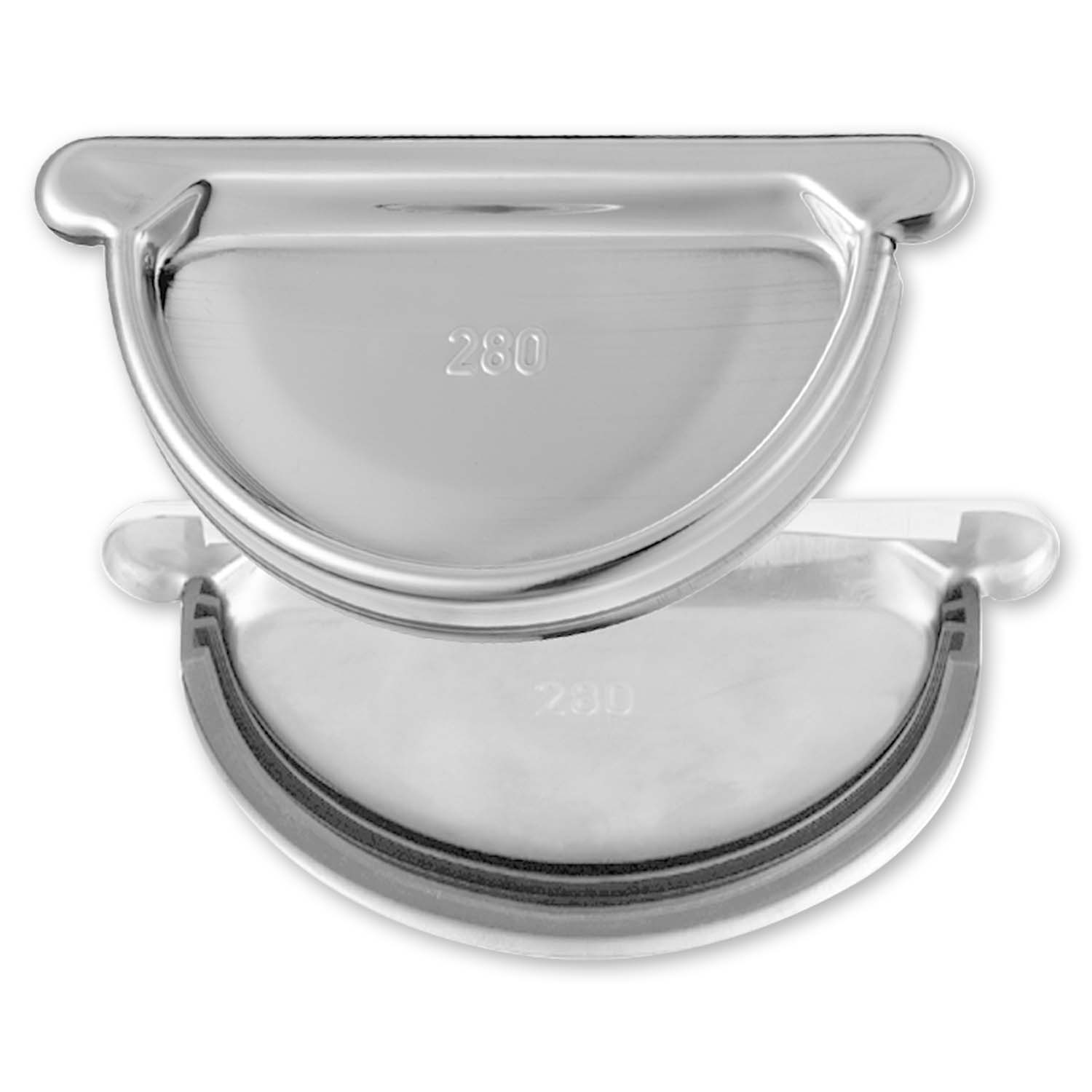 Zambelli Rinnenboden halbrund 250 mm 8 tlg, zum Aufstecken mit Dichtlippe, Titanzink Zambelli Rinnenboden halbrund 250 mm 8 tlg, zum Aufstecken mit Dichtlippe, Titanzink