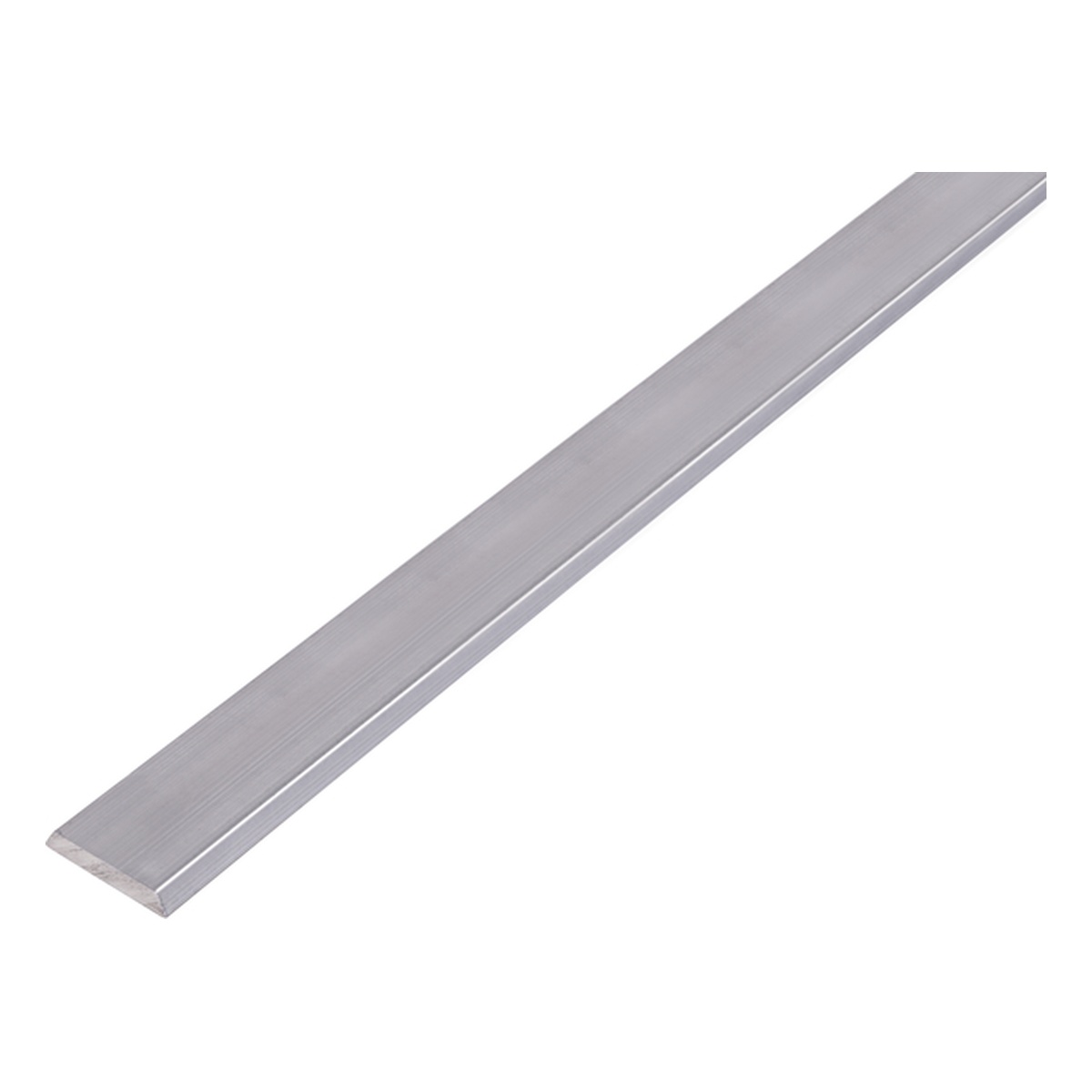Alberts Abdeckprofil mit abgeschrägten Kanten, Alu natur, 1000 x 24 x 4 mm - 1 Stk.