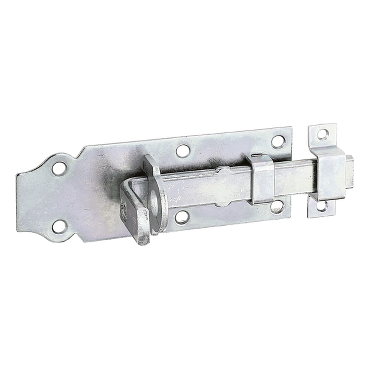 Alberts Schlossriegel mit flachen Griff verzinkt 100 x 44 mm Alberts Schlossriegel mit flachen Griff verzinkt 100 x 44 mm