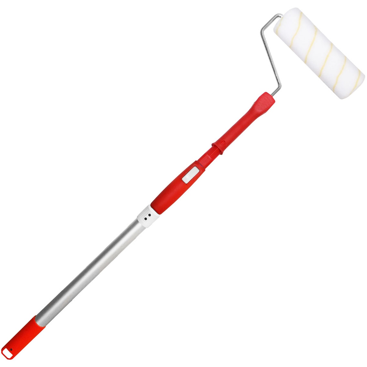 Mako Teleskoproller EASYREACH, Premium, ausziehbarer Farbroller mit Aluminiumstiel & Goldfadenwalze (23 cm) - 1 Stk.