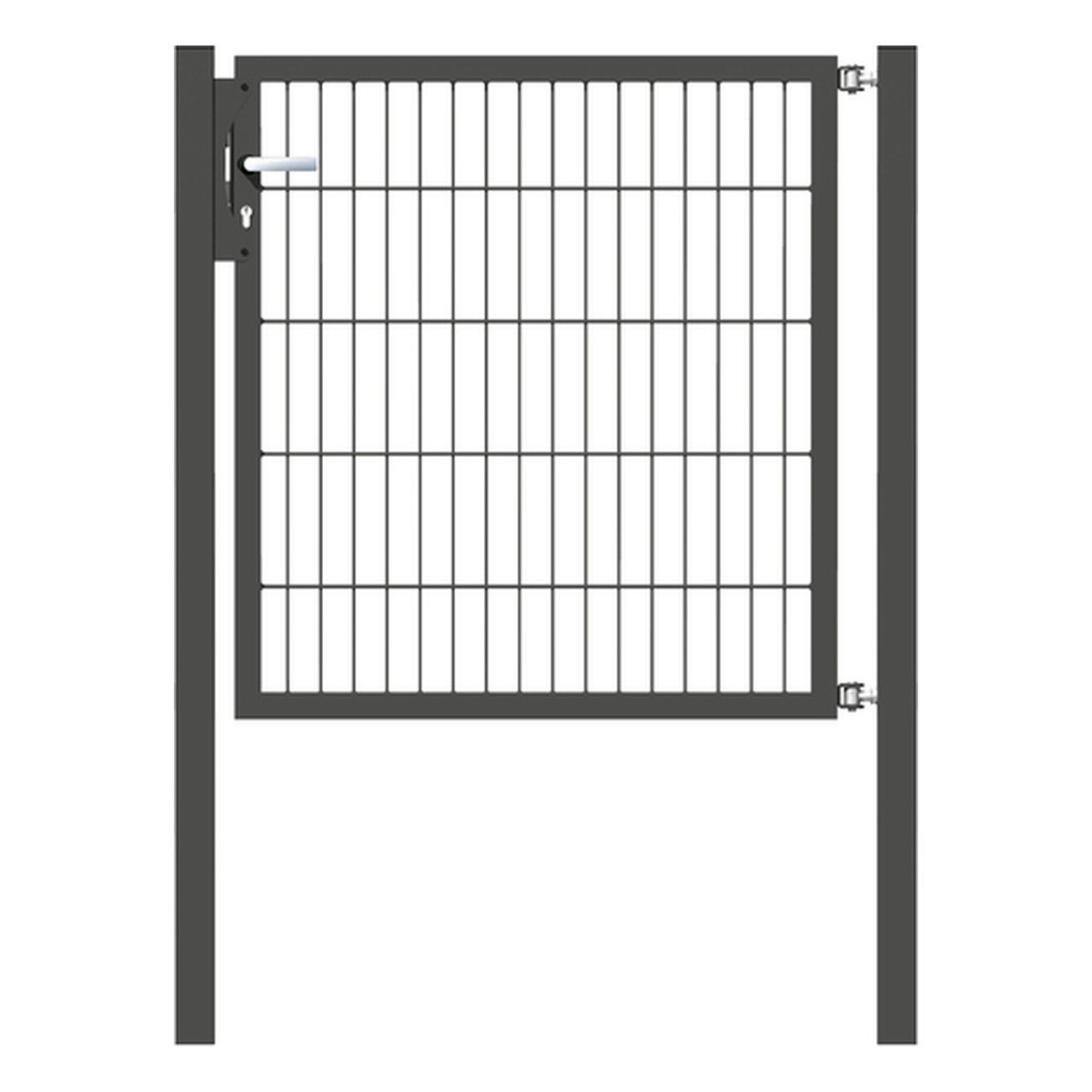Alberts Einzeltor Flexo, Typ 6/5/6, Pfosten: 60 x 60 mm, anthrazit RAL 7016, verschiedene Größen Alberts Einzeltor Flexo, Typ 6/5/6, Pfosten: 60 x 60 mm, anthrazit RAL 7016, verschiedene Größen