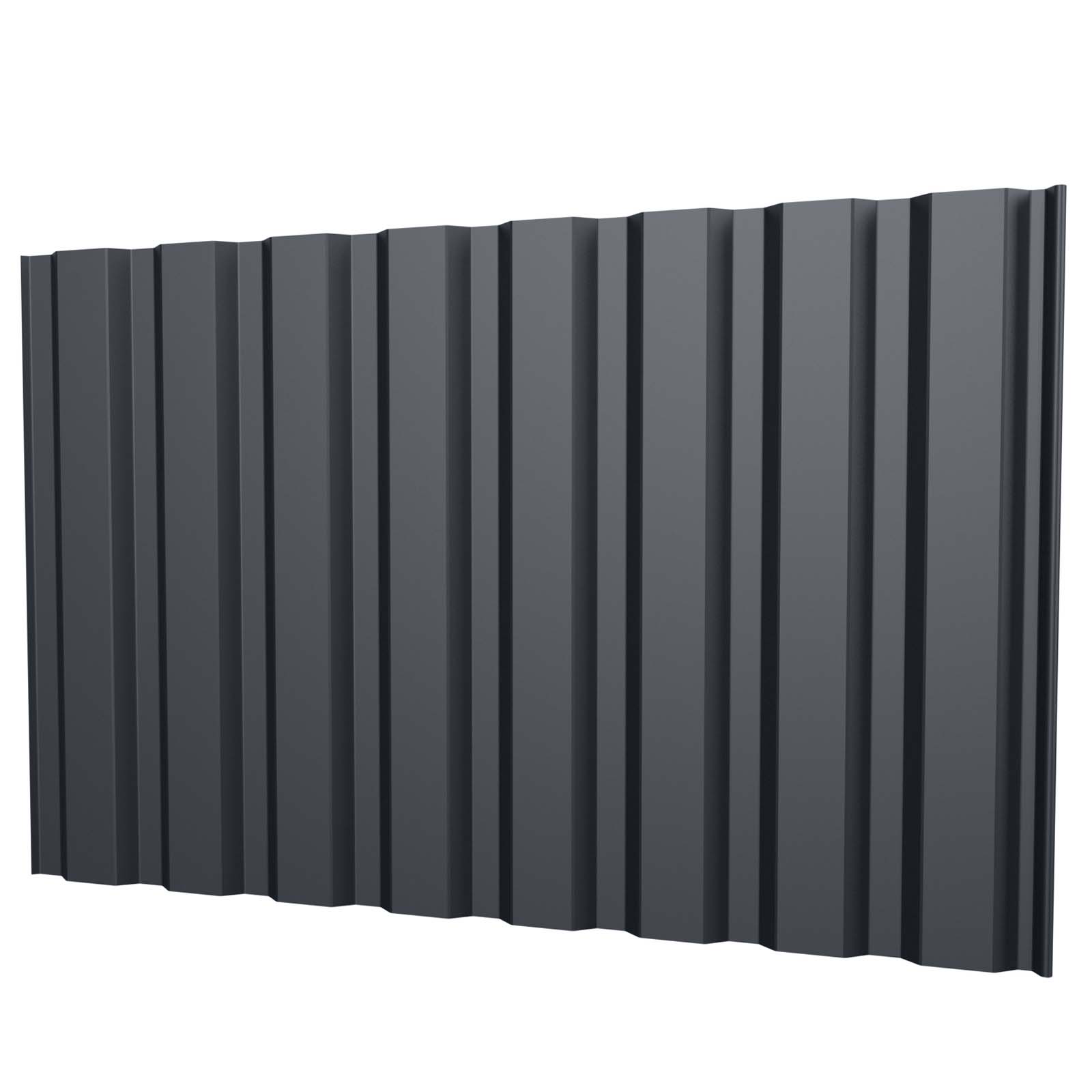 Trapezblech T20M Wand 0,5 mm, RAL 7024 Graphitgrau, verschiedene Längen Trapezblech T20M Wand 0,5 mm, RAL 7024 Graphitgrau, verschiedene Längen