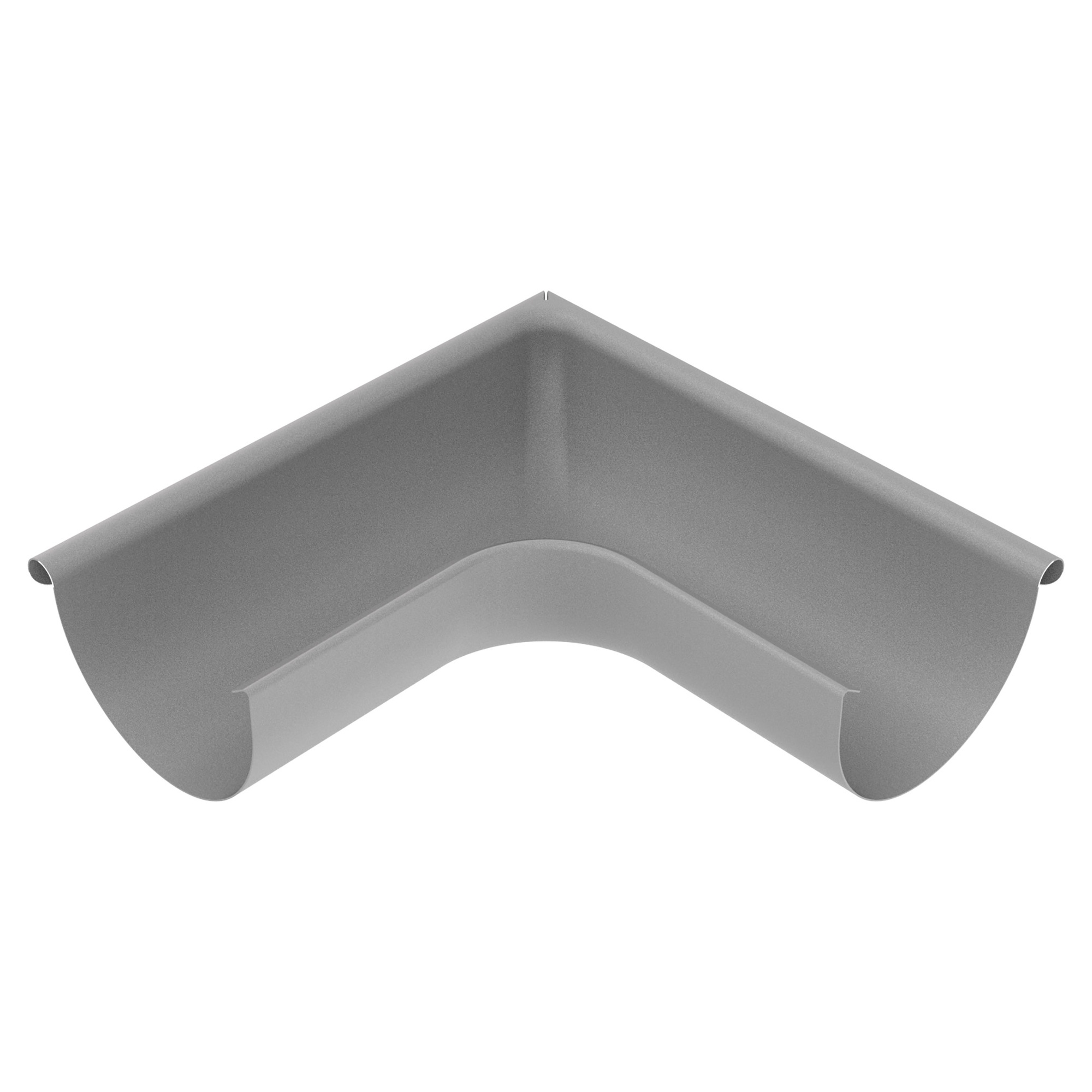 Zambelli Rinnenwinkel Meister-Winkel 280, 7-teilig, Schenkellänge 300 mm, Außeneck, Weißaluminium RAL 9006, COLORDUR, mit Zambelli-Logo - 1 Stk.