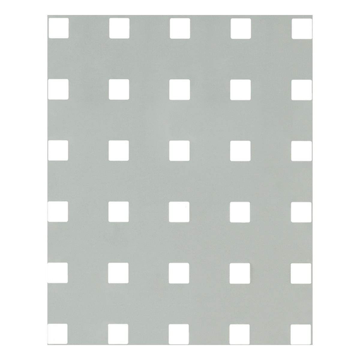Alberts Lochblech, Lochung: quadratisch, 250 x 500 x 0,8 mm, Aluminium, silberfarbig eloxiert, Abstand: 30 mm - 1 Stk.