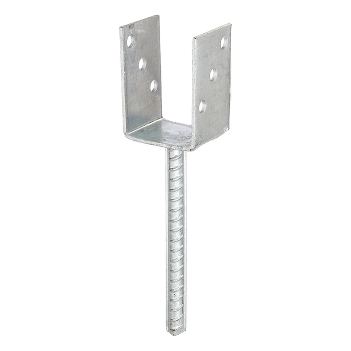 Alberts U-Pfostenträger mit Betonanker aus Riffelstahl 71 mm Alberts U-Pfostenträger mit Betonanker aus Riffelstahl 71 mm