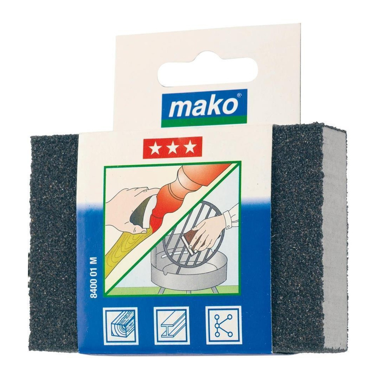 Mako Schleifschwamm KOMFORT, 100 x 70 x 25 mm