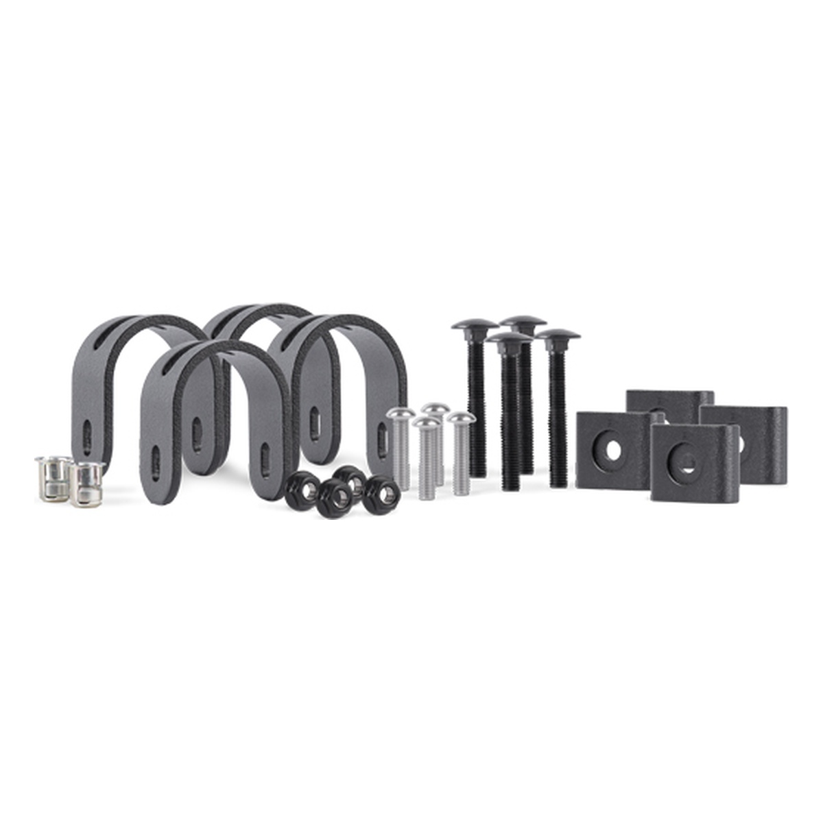 Alberts Zaunfeldhalter-Set für Zaunfelder, beweglich, 48 x 25 x 56 mm, Aluminium, matt schwarz kunststoffbeschichtet - 1 Stk.