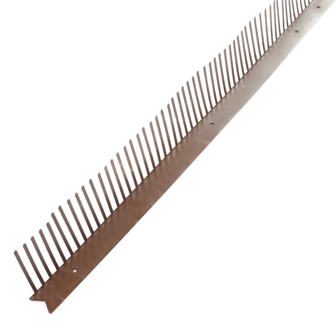 Traufenlüftungskamm PVC Traufkamm Braun, 1 m