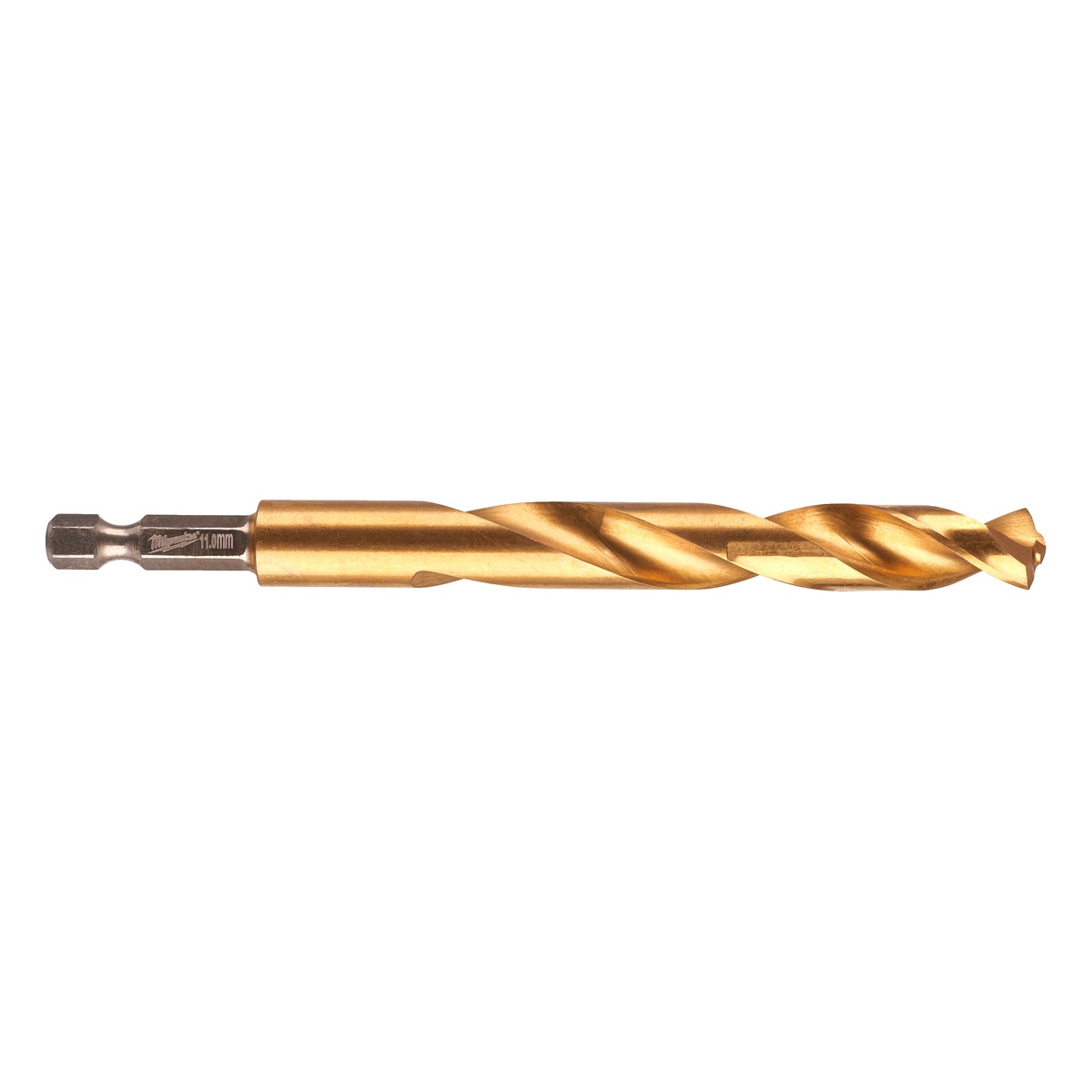 Milwaukee SHOCKWAVE Metallbohrer HSS-G RED HEX Titan 1/4" 11,0 x 125 mm - 1 Stk.