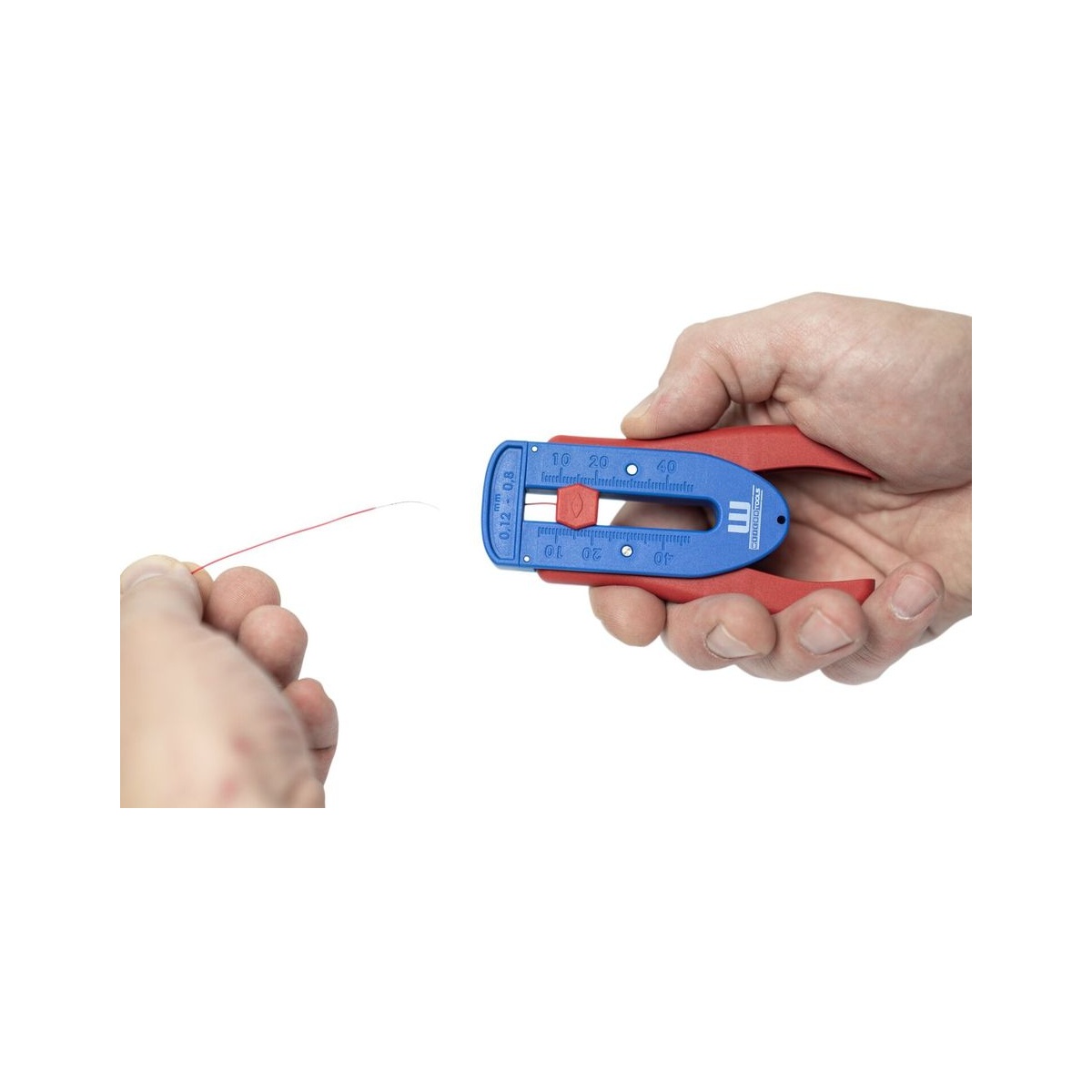 WEICON Abisolierzange Präzisions-Abisolierer S, 0,12-0,8 mm (36-20 AWG), für feine Leiter