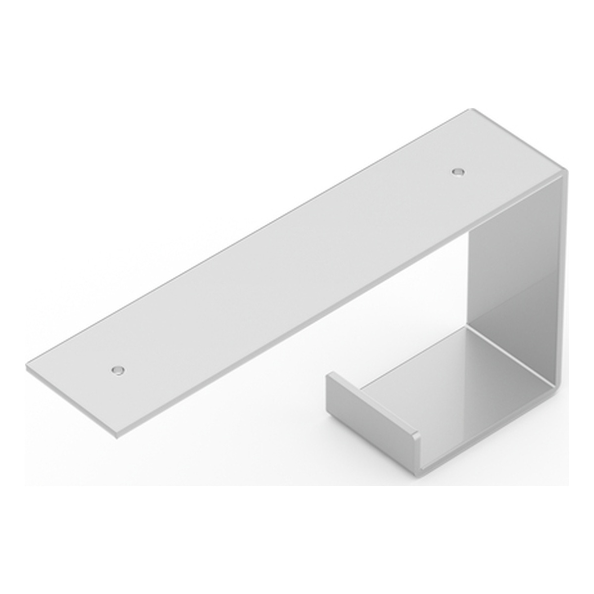 Alberts Regalträger Quinn, 100 x 200 x 45 mm, Stahl, weißaluminium glänzend kunststoffbeschichtet RAL 9006 - 1 Stk.