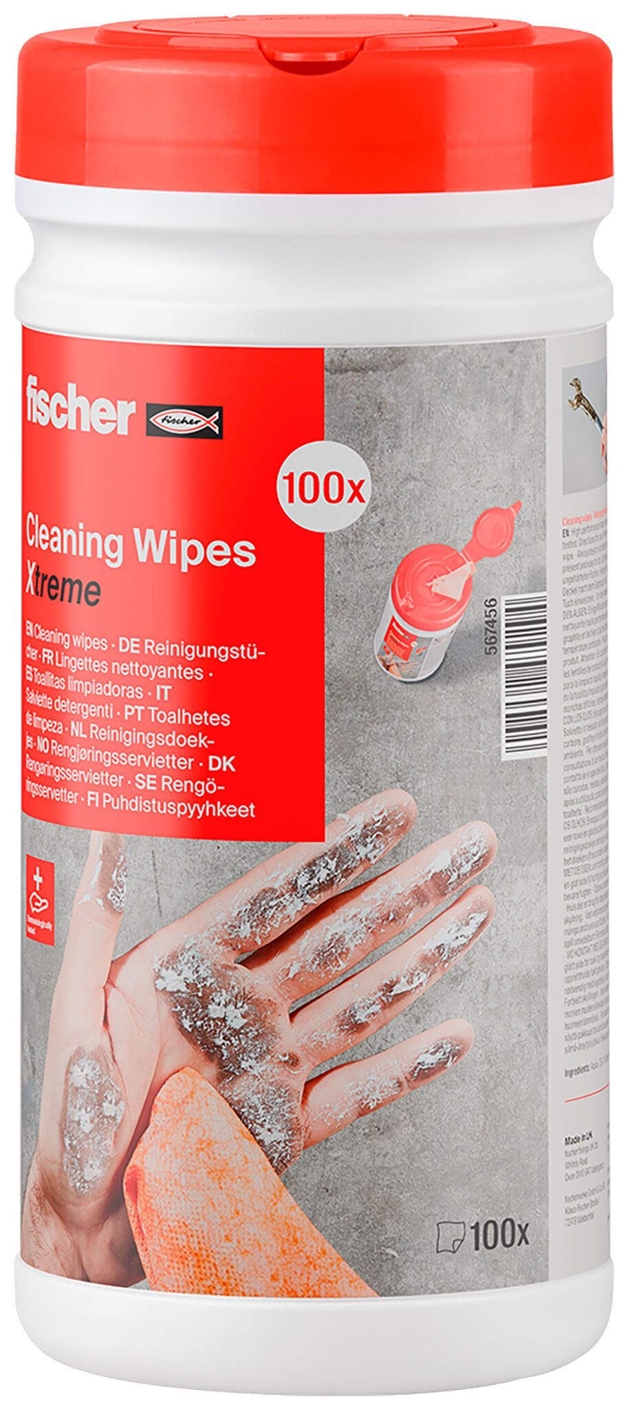 Fischer Reinigungstücher Cleaning Wipes Xtreme