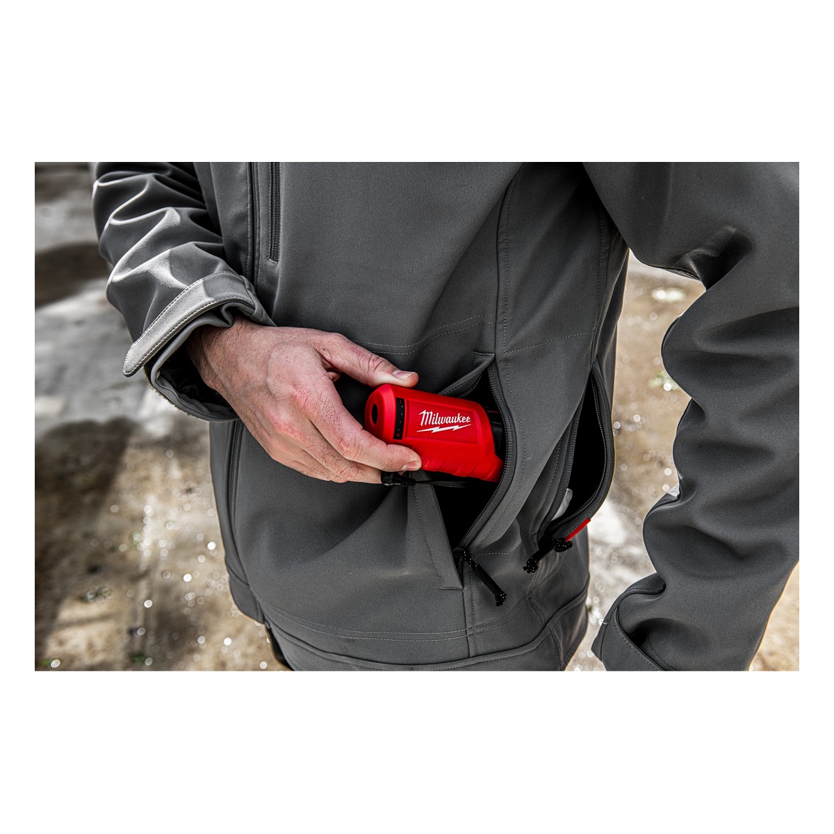 Milwaukee 12 V Akku-Heiz-Jacke Herren grau, ohne Akku u. Ladegerät M12 HJGREY5-0 (S) - 1 Stk. Milwaukee 12 V Akku-Heiz-Jacke Herren grau, ohne Akku u. Ladegerät M12 HJGREY5-0 (3XL) - 1 Stk.