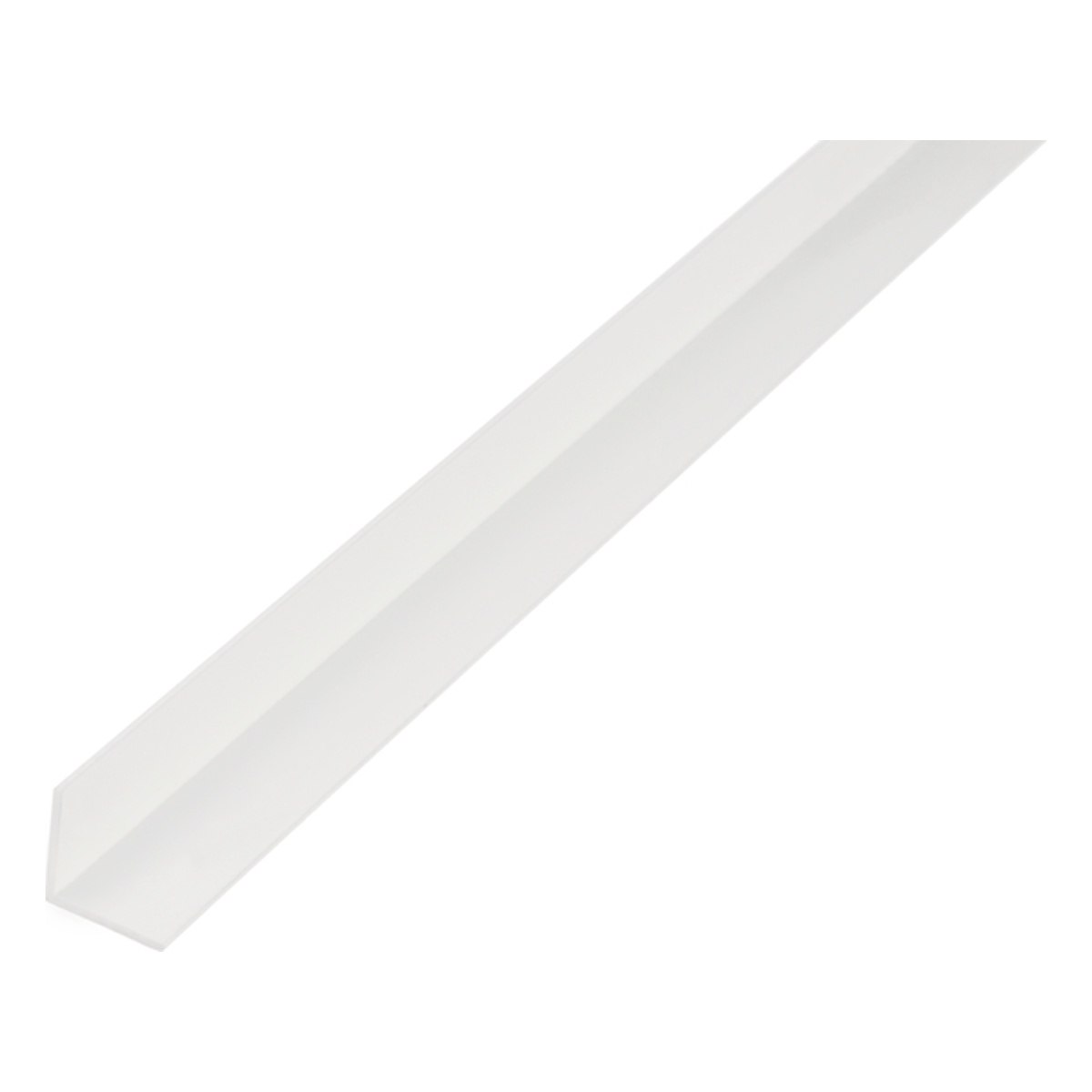 Alberts Winkelprofil, 7 x 7 x 1000 mm, PVC-U, Farbe: weiß - 1 Stk.