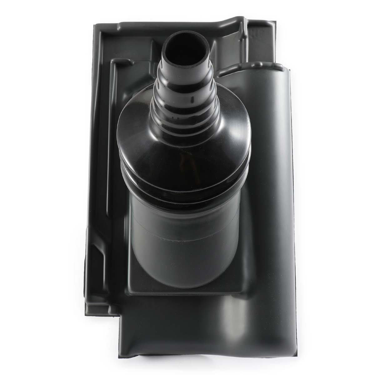 Fleck Antennendurchgangspfanne Flandern Plus Groß-Flachdach Basalt, BAG