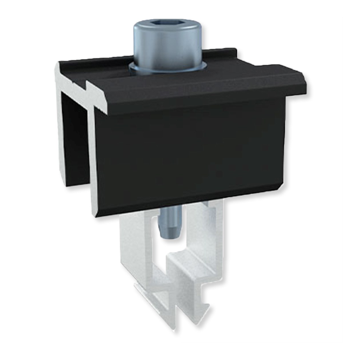 Eurotec Endklemme Fastfix, schwarz, 28 - 35 x 37,6 mm