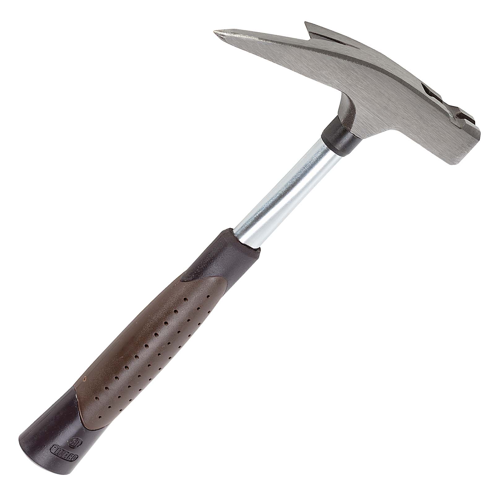 Picard Latthammer Nr. 698, 600 g, geraute Bahn, Chrom-Molybdän-Rohrstiel, magnetischer Nagelhalter