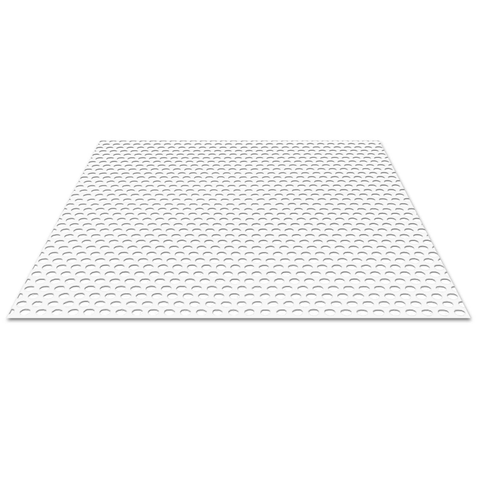 Tafel Alu Lochblech weiß 0,8x1000x2000mm, (2 m²/Tafel) (Preis pro Stk.)