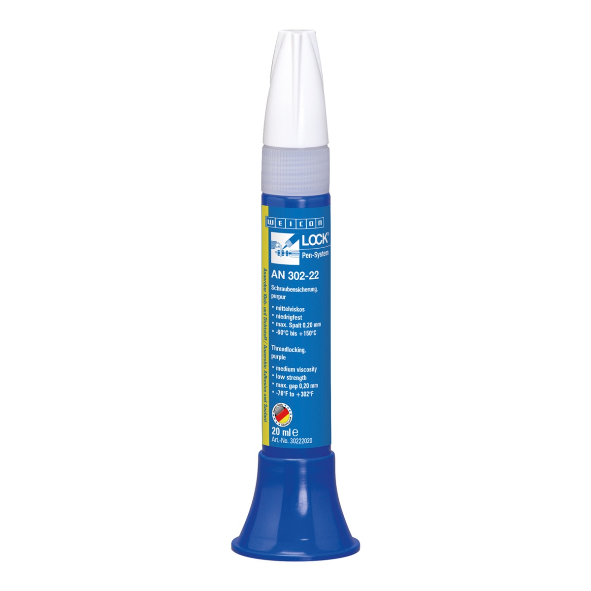WEICONLOCK AN 302-22 Schraubensicherung niedrigfest, leicht demontierbar, 20 ml