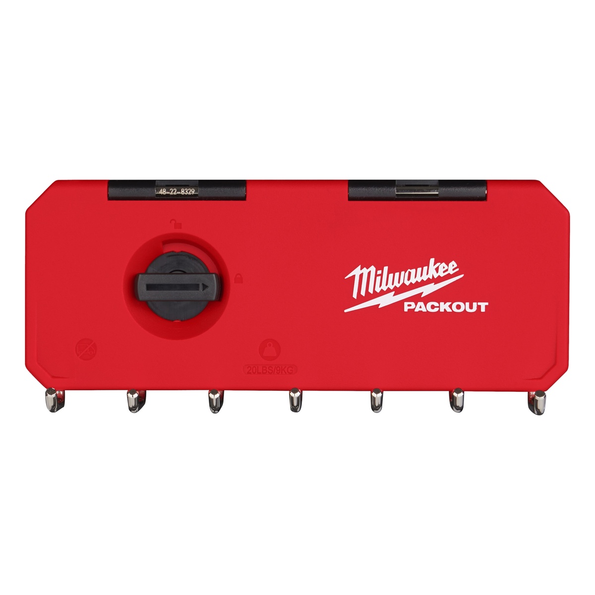 Milwaukee PACKOUT Hakenreihe Metall, kurz 7 Haken - 1 Stk.
