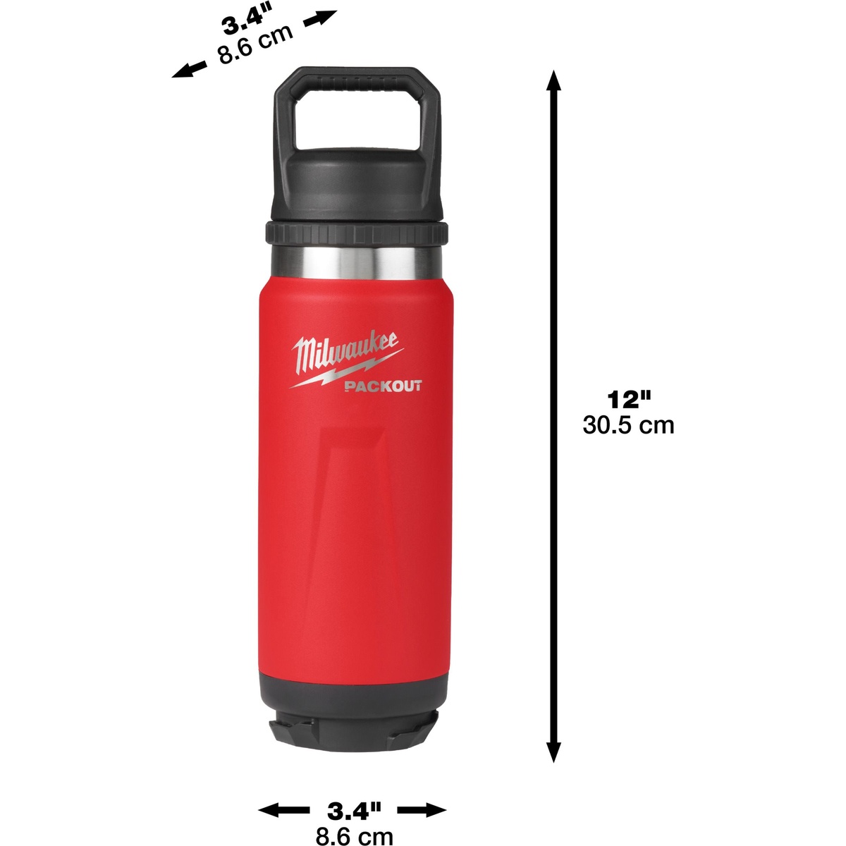 Milwaukee PACKOUT Isolierflasche 700 ml mit Schraubdeckel, rot - 1 Stk. Milwaukee PACKOUT Isolierflasche 700 ml mit Schraubdeckel, rot - 1 Stk.