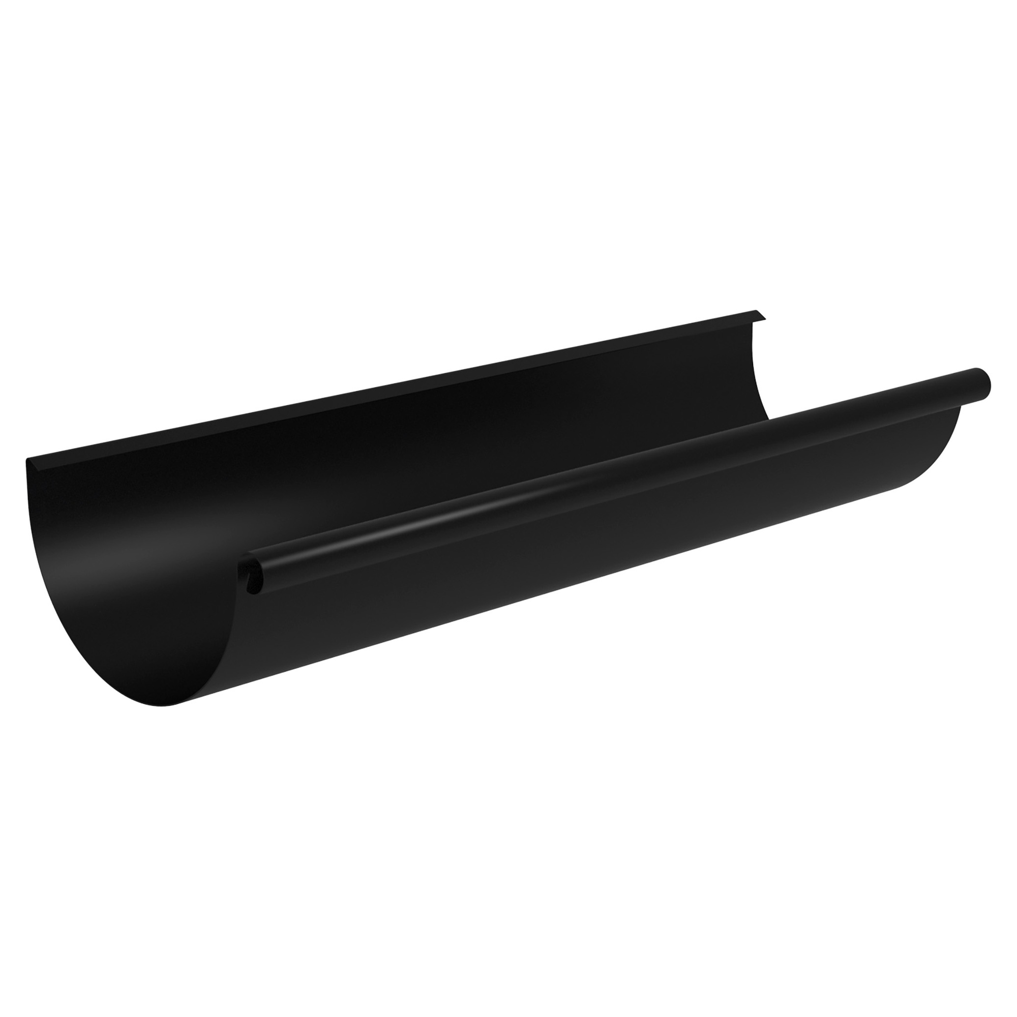 Zambelli Dachrinne 333 / 5000 mm, 6-teilig, Schwarz RAL 9005, COLORDUR, nach DIN EN 612 - 1 Stk.
