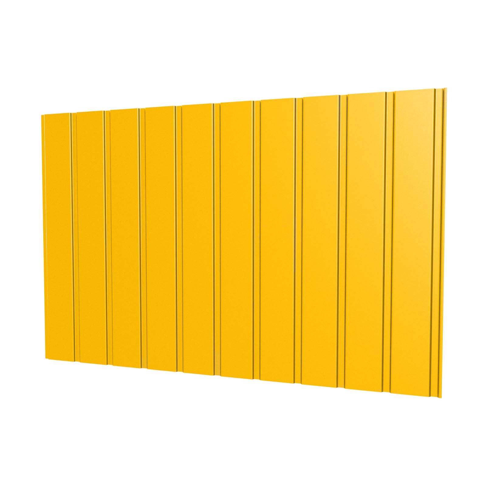 Trapezblech T7M Wand 0,5 mm, RAL 1021 Rapsgelb, 500 mm Länge Trapezblech T7M Wand 0,5 mm, RAL 1021 Rapsgelb, 500 mm Länge