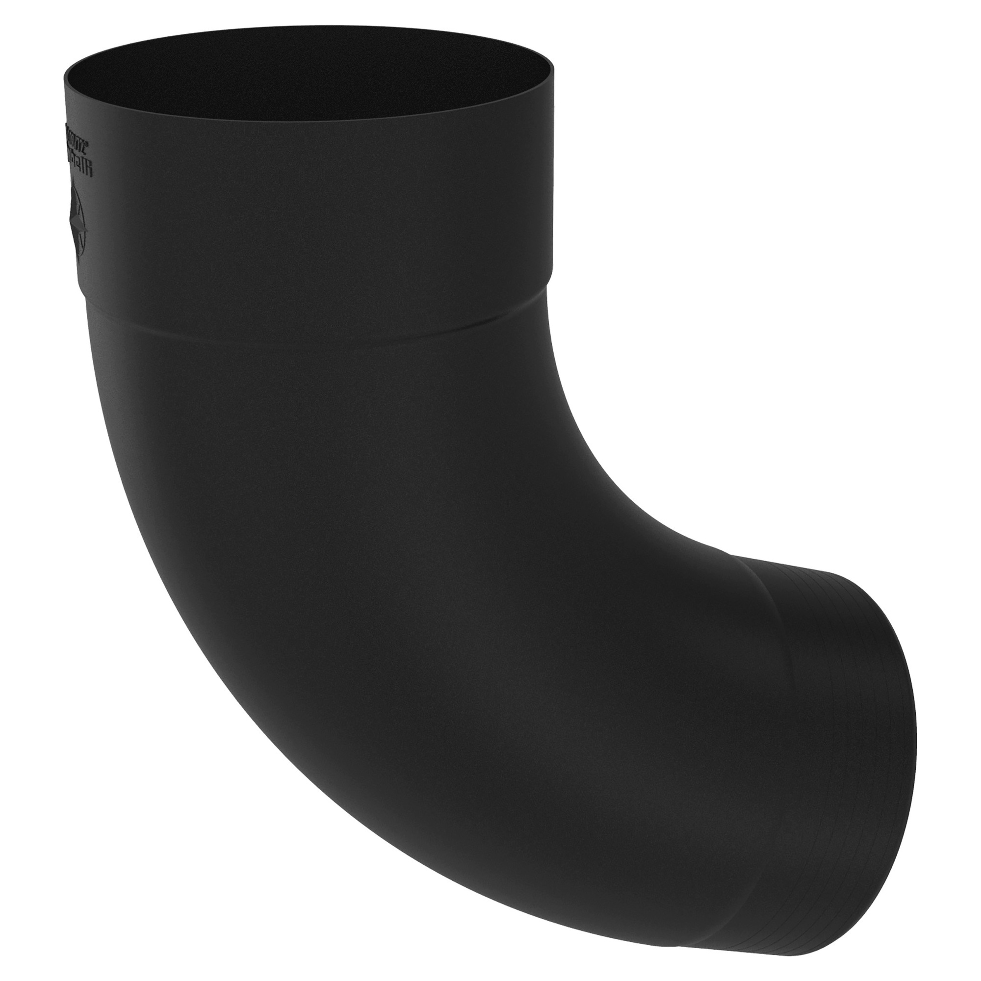 Zambelli Fallrohrbogen Meister-Bogen 72° 120 mm, Schwarz RAL 9005, COLORDUR - 1 Stk.