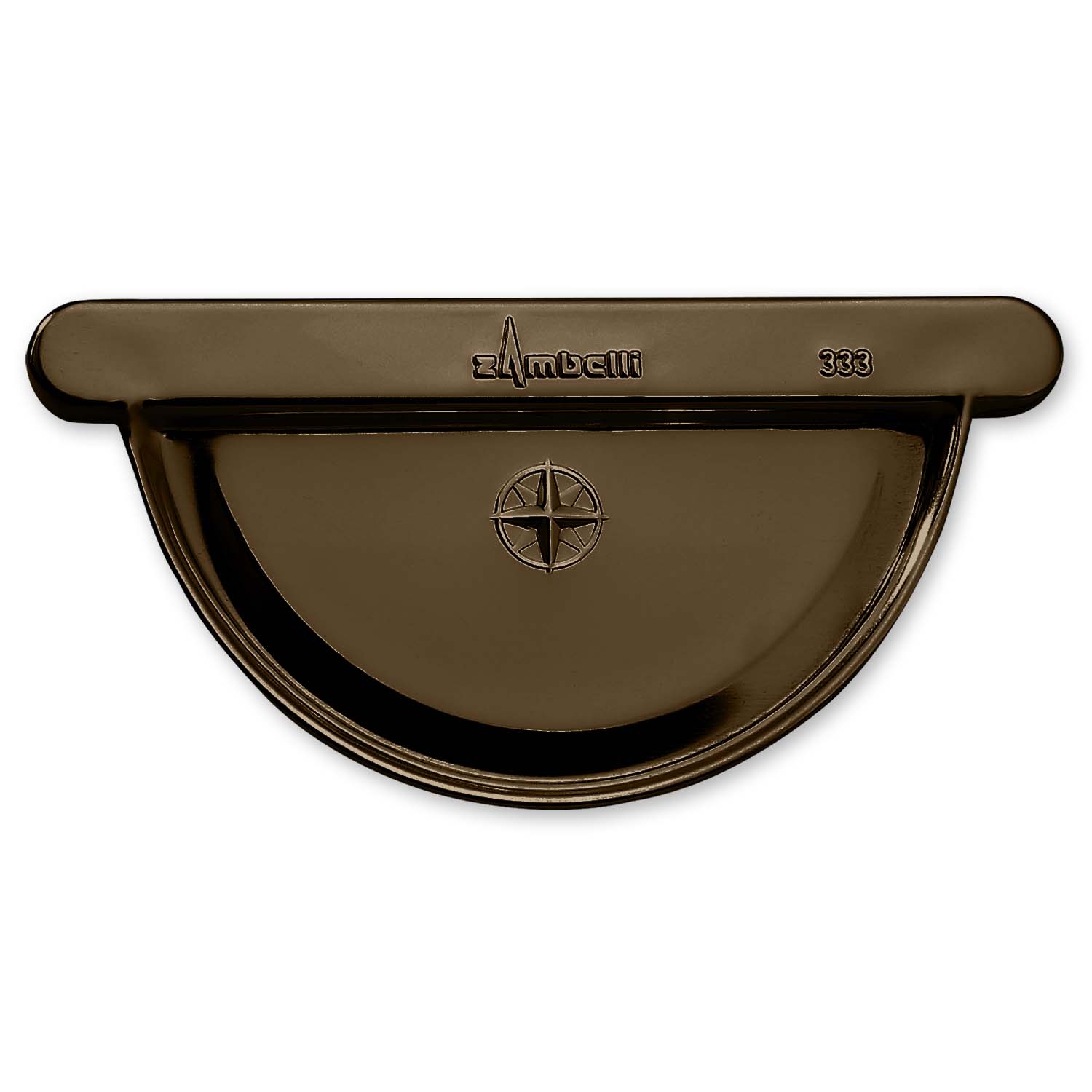 Zambelli Rinnenboden beidseitig 280 mm 7 tlg, verzinkt, Farbe Testa di Moro mit Zambelli-Logo Zambelli Rinnenboden beidseitig 280 mm 7 tlg, verzinkt, Farbe Testa di Moro mit Zambelli-Logo