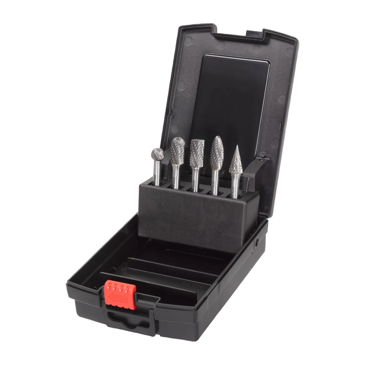 Milwaukee Hartmetall-Frässtift-Set für Metall, Schaft 6 mm, 5-teilig