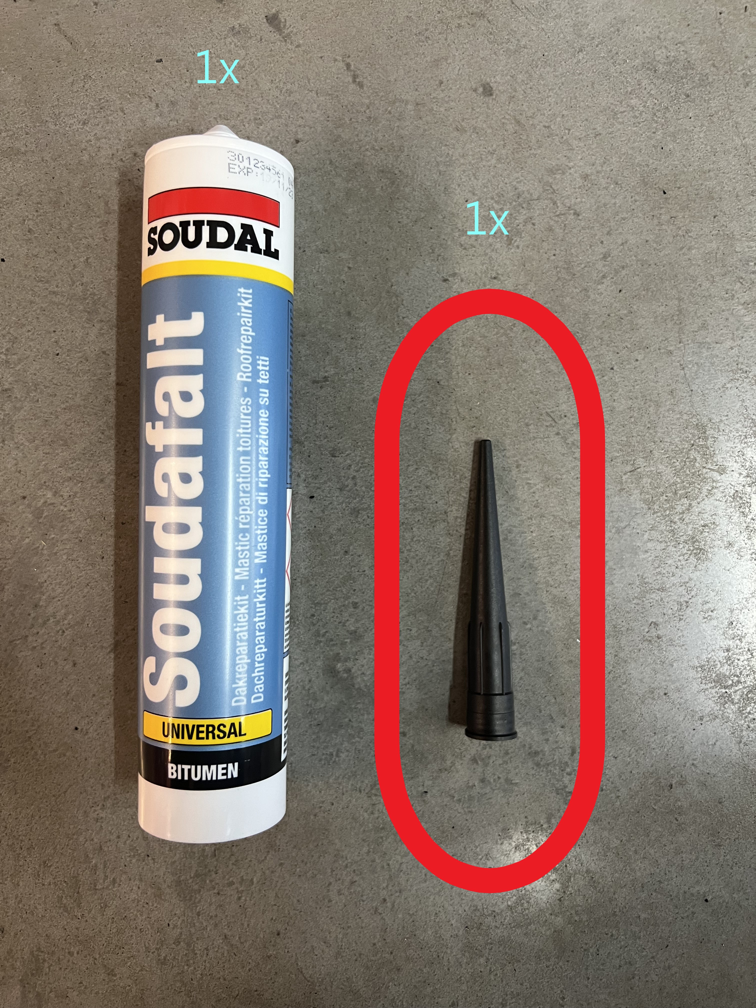 Soudal Bitumendichtstoff Soudafalt 310 ml schwarz