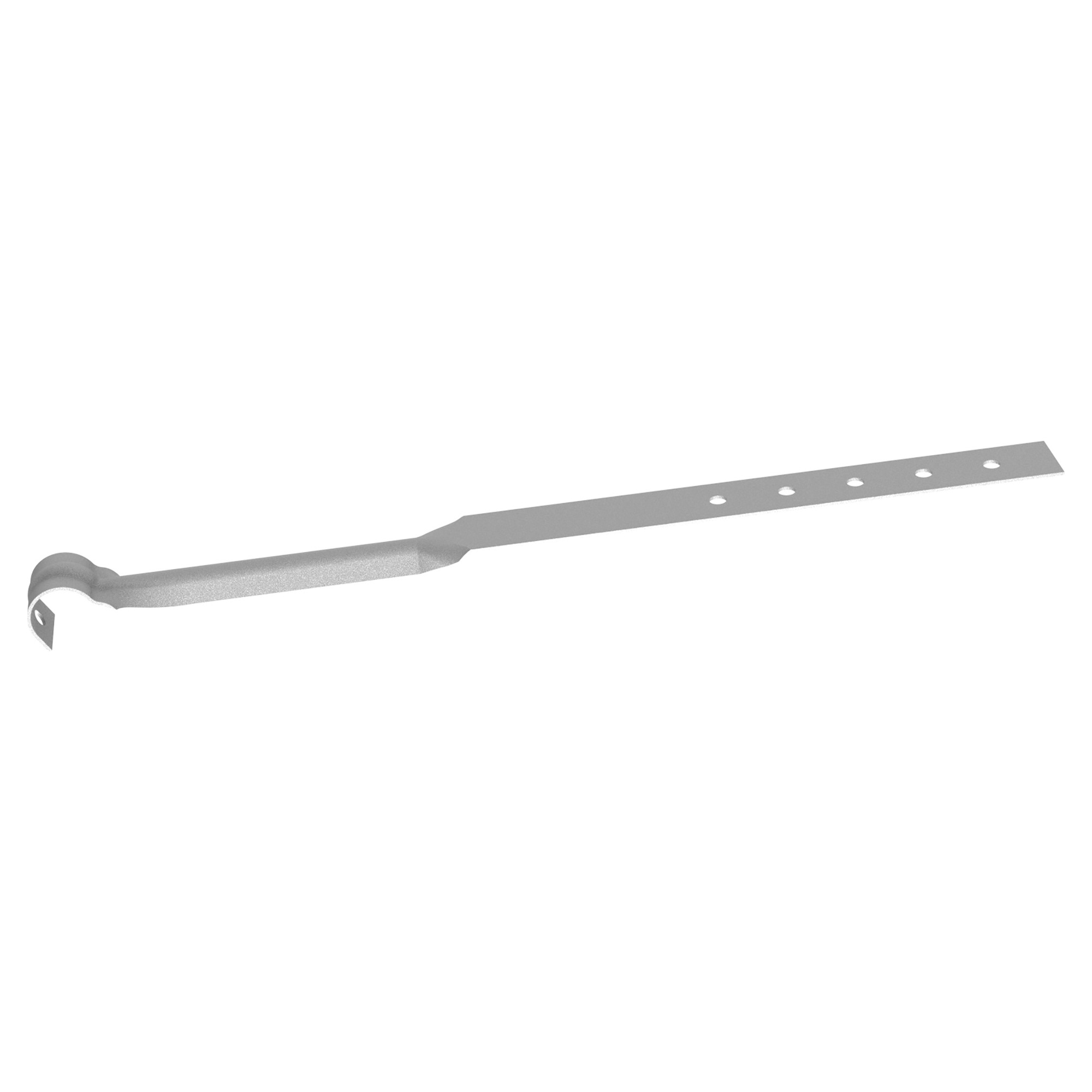 Zambelli Übereisen 333-250, passend für 6- bis 8-teilige Rinnen, Weißaluminium RAL 9006, COLORDUR - 1 Stk.