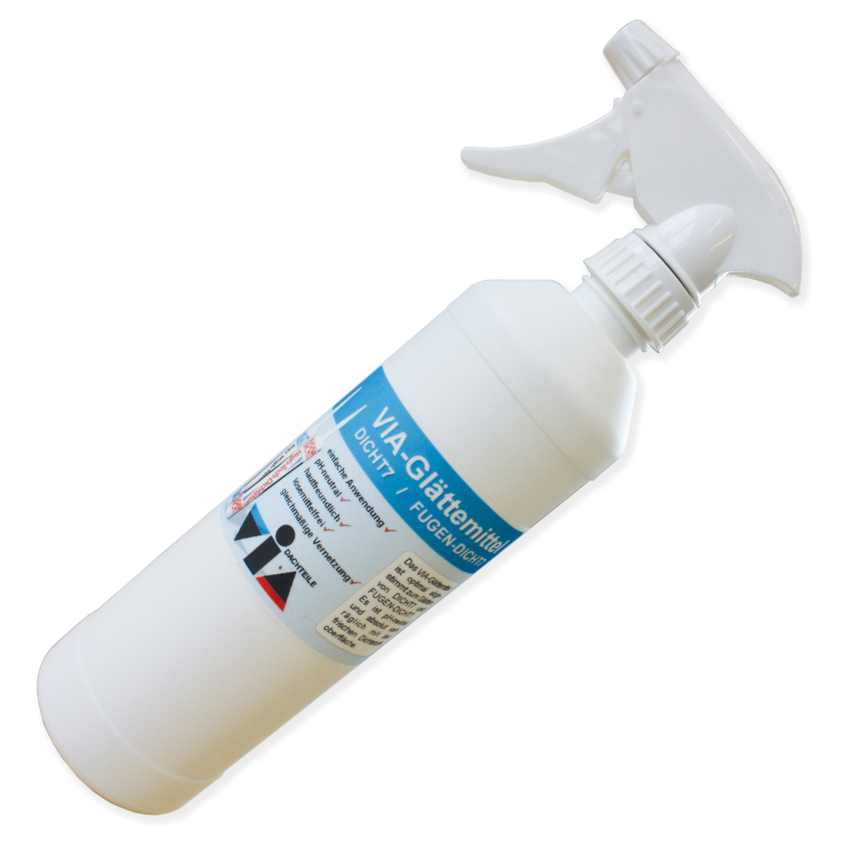 Via Glättemittel 500ml für DICHT7 und FUGEN-DICHT7 Via Glättemittel 500ml für DICHT7 und FUGEN-DICHT7