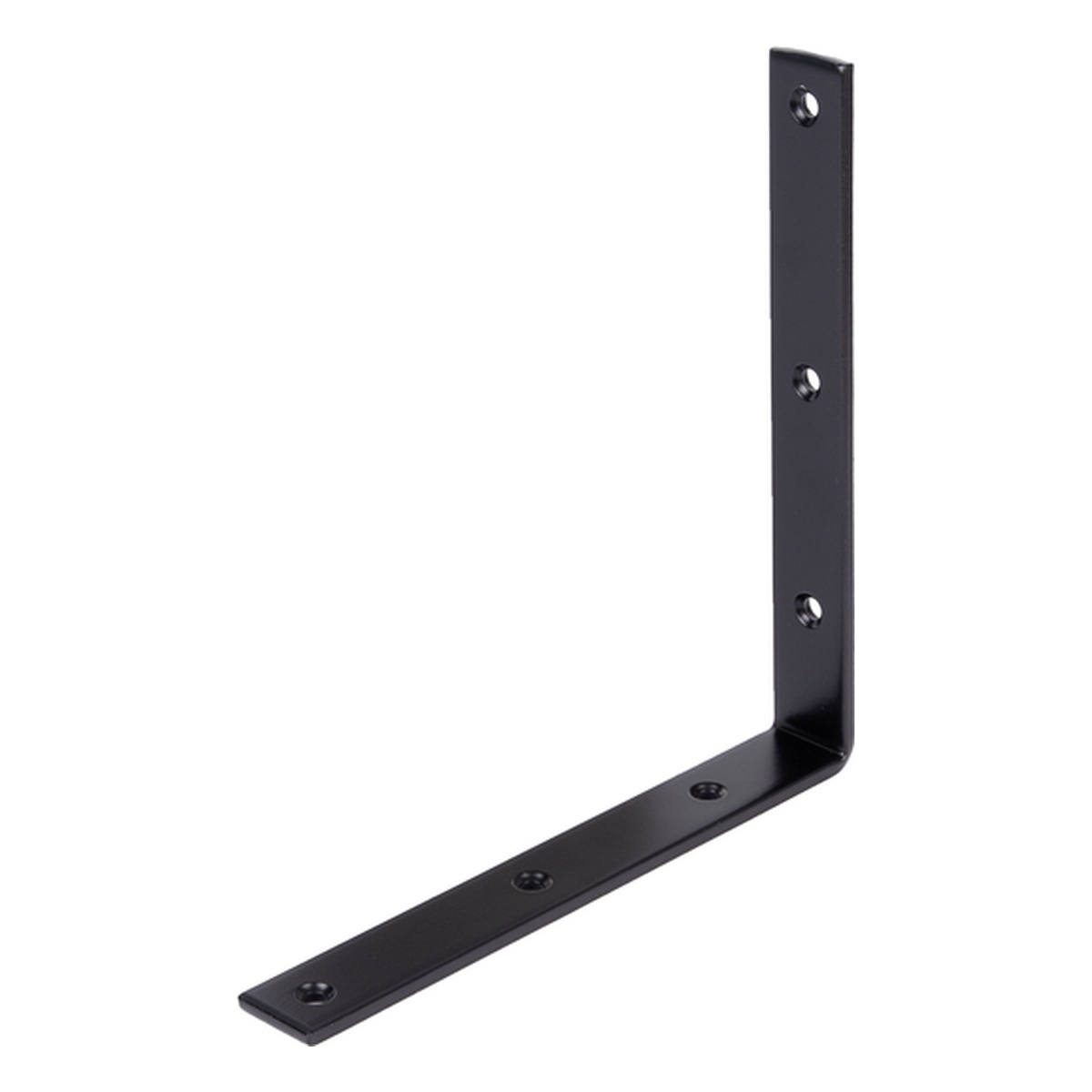 Alberts Balkenwinkel, Stahl roh verzinkt, schwarz kunststoffbeschichtet, 200 x 200 x 26 mm - 1 Stk.
