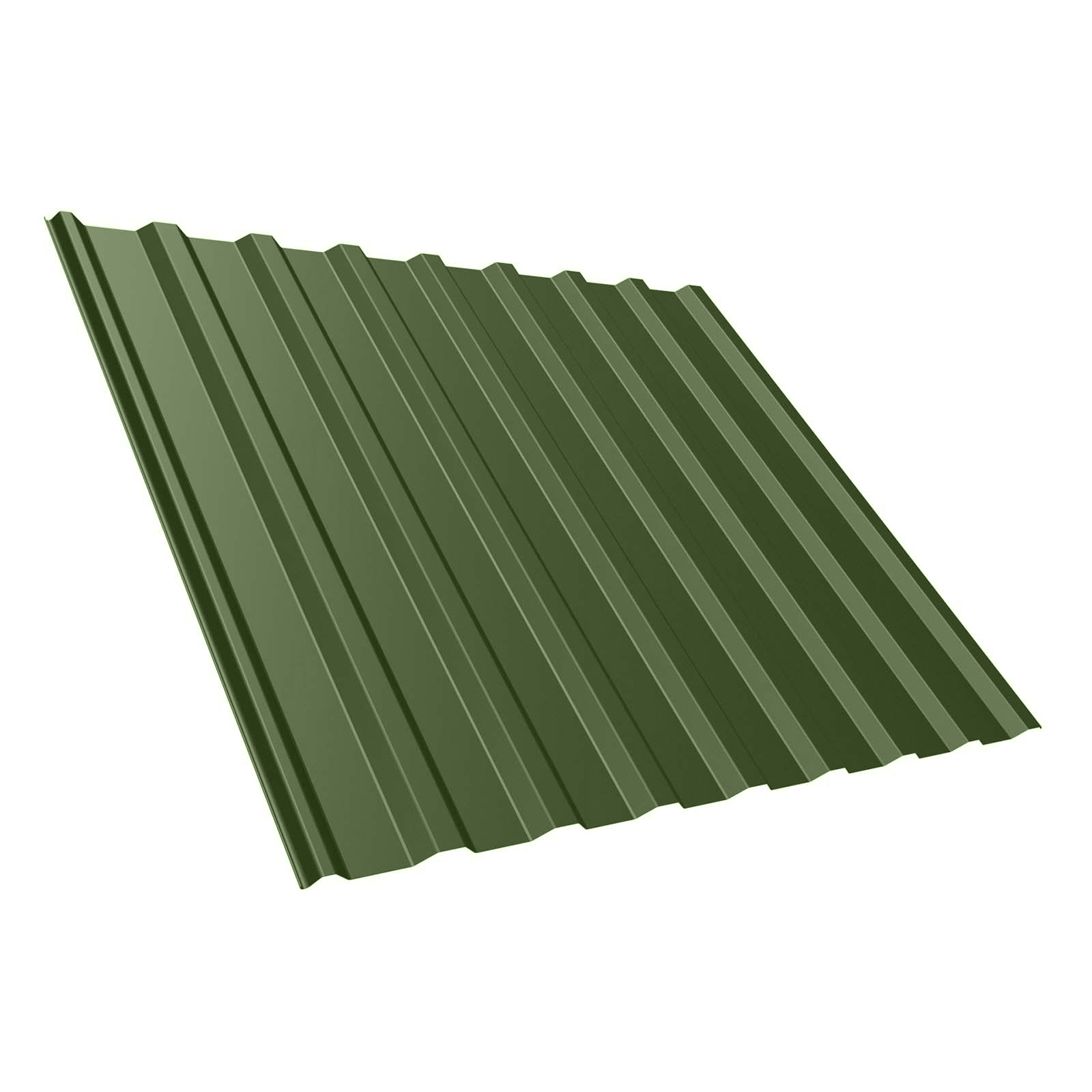 Trapezblech T20M Dach, 0,75 mm, RAL 6011 Resedagrün, 7100 mm Länge