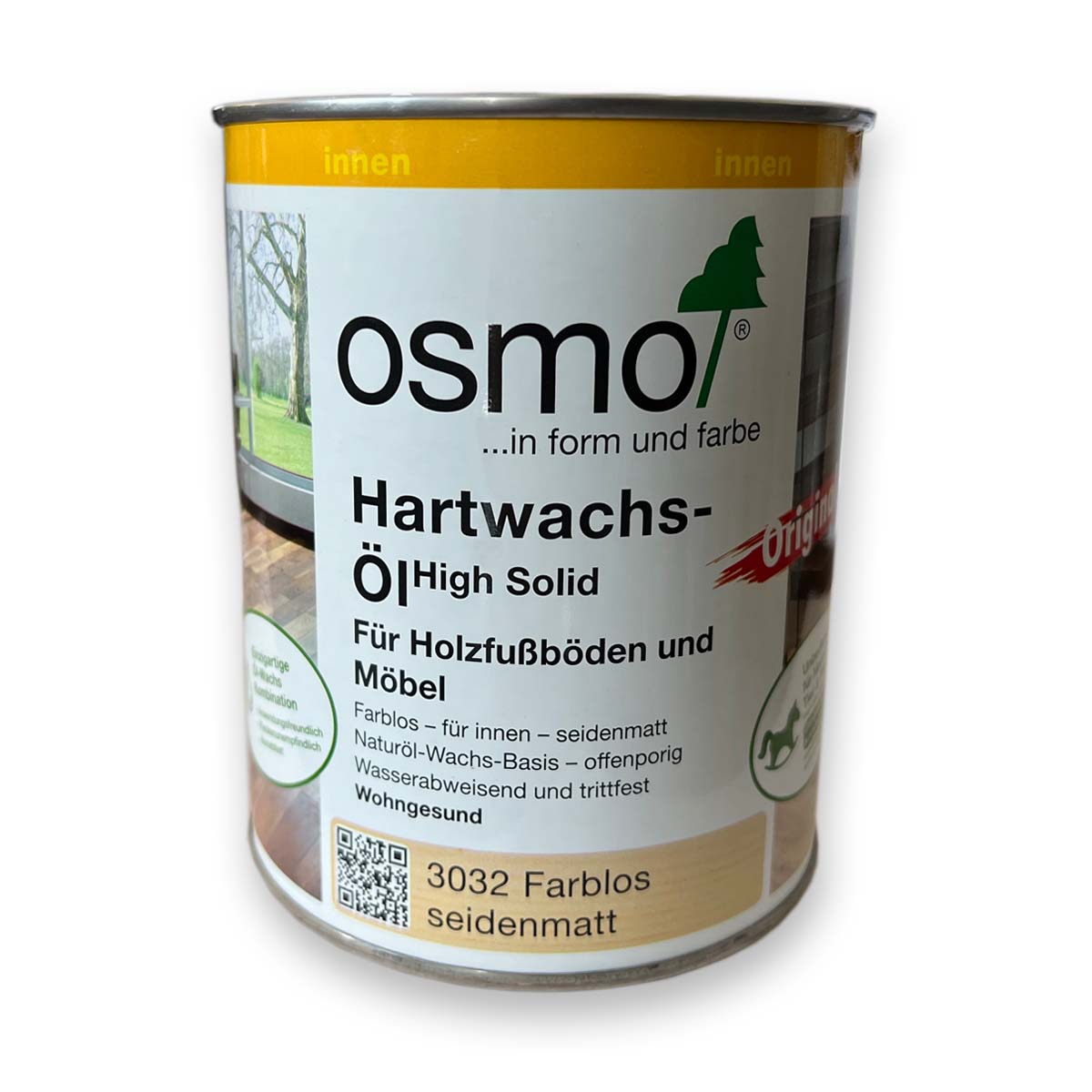 Osmo Hartwachs-Öl Original Farblos, seidenmatt 0,75 l