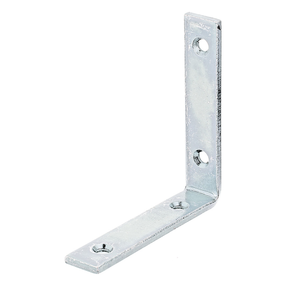 Alberts Balkenwinkel, schmal, gleichschenklig, 100 x 100 x 20 mm, Stahl roh, galvanisch verzinkt Dickschichtschutz - 1 Stk.