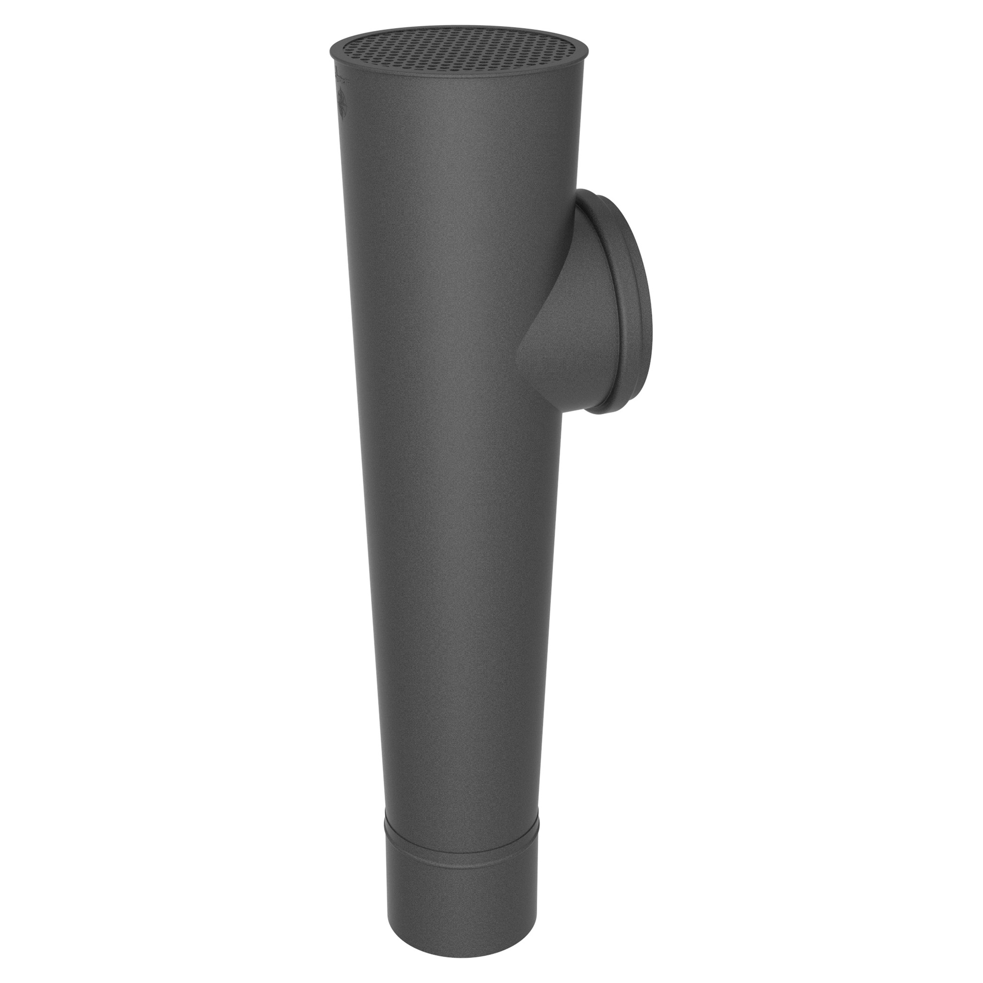 Zambelli Attika-Stutzen Ø 100/110 mm, Grau DB 703, COLORDUR, mit Zambelli-Logo - 1 Stk.