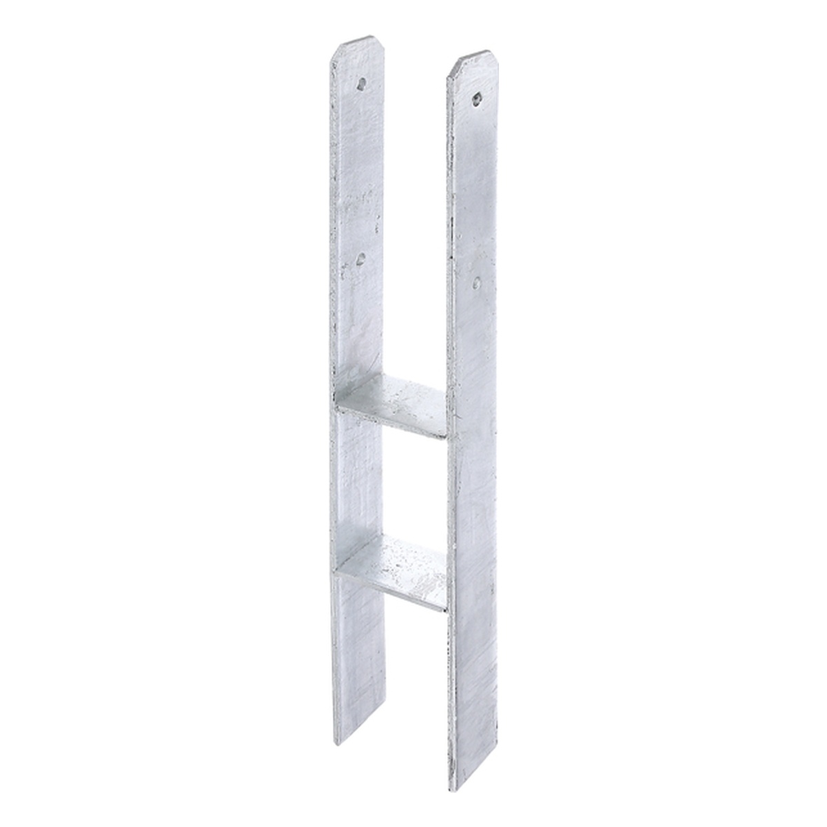 Alberts H-Pfostenträger, 116 x 400 x 800 mm, Stahl roh, feuerverzinkt, CE-Kennzeichnung nach ETA-10/0210 - 1 Stk.