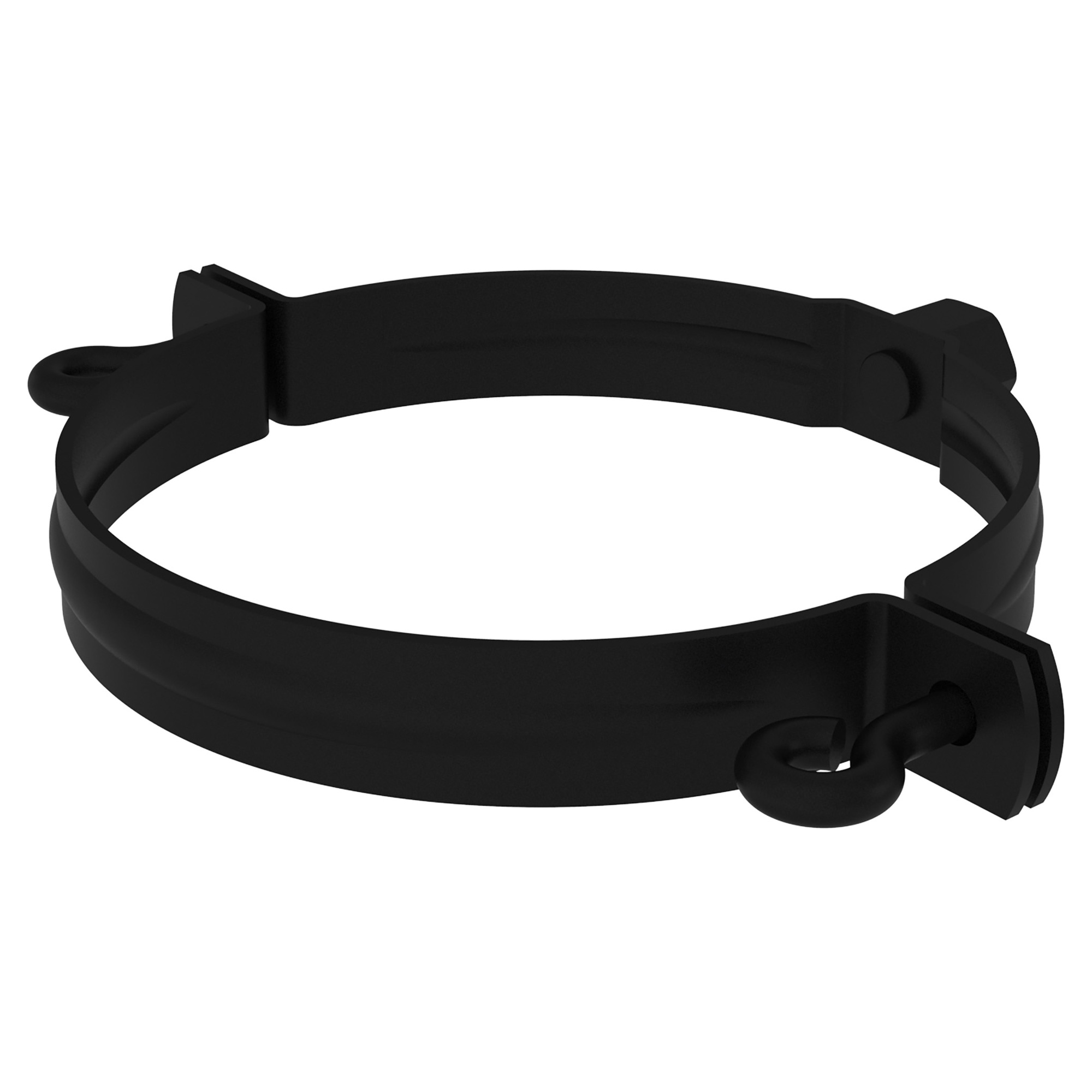 Zambelli Standrohrschelle für Stockschraube Ø 125/M10, Schwarz RAL 9005, COLORDUR - 1 Stk.