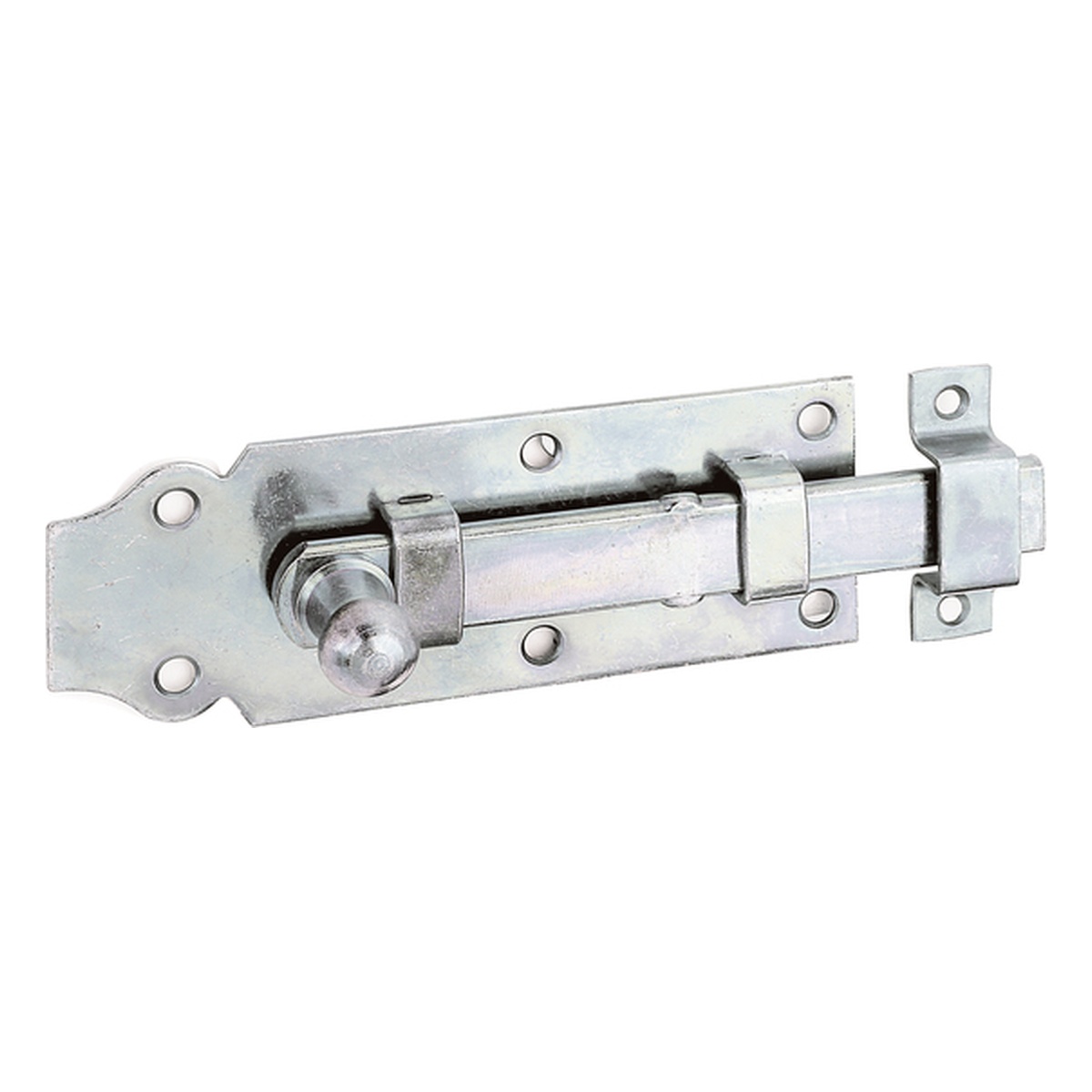 Alberts Türriegel mit Knopf gerade 120 mm Alberts Türriegel mit Knopf gerade 120 mm